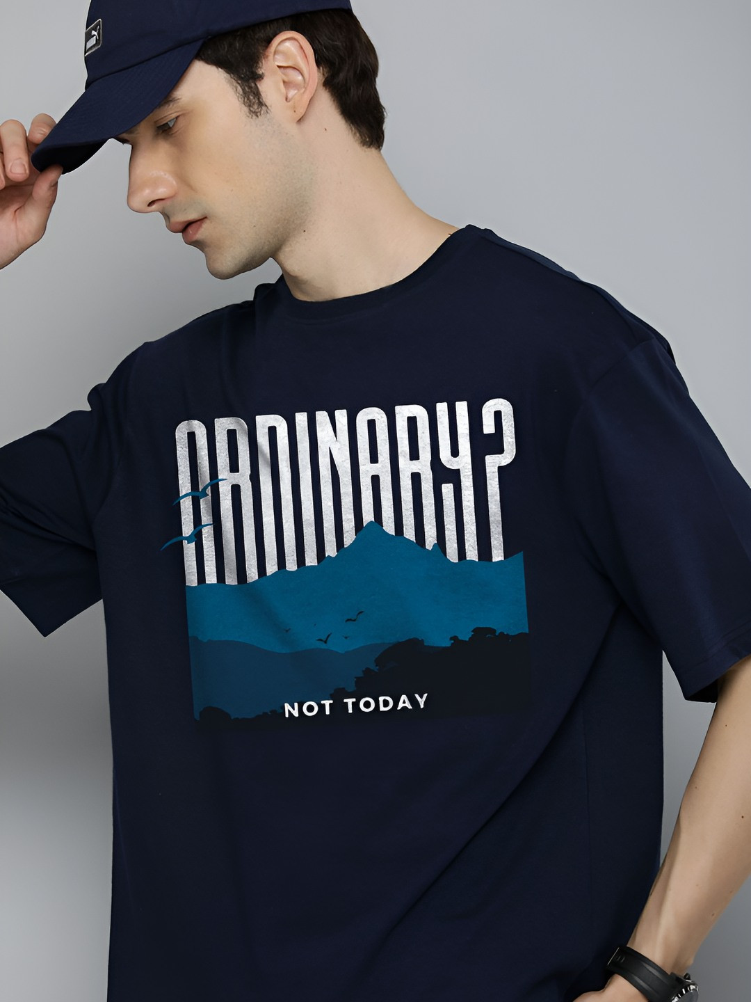 R.Code by The Roadster Life Co. Men Typography Printed T-shirt, Navy blue
R.Code by The Roadster Life Co. Men Typography Printed T-shirt, Navy blue