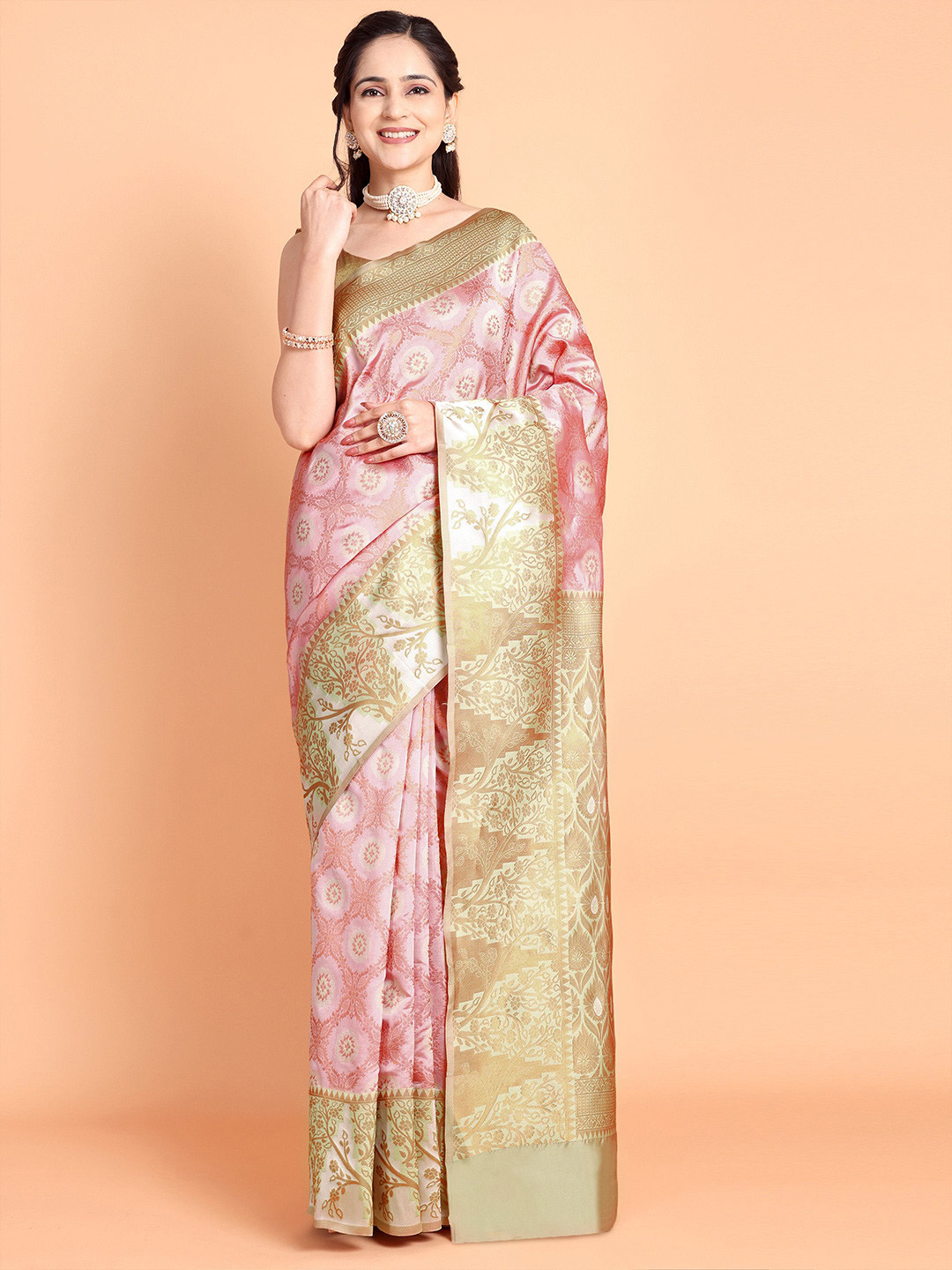 Visit Wear Woven Design Zari Pure Silk Kanjeevaram Saree, Pink
Visit Wear Woven Design Zari Pure Silk Kanjeevaram Saree, Pink
