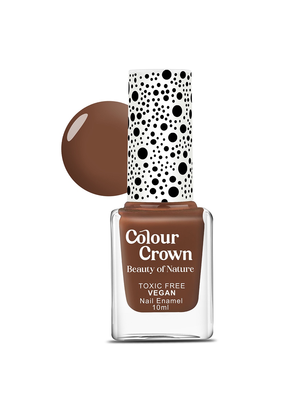 CROWN Colour Crown Toxic Free Vegan Longwear & Quick Drying Nail Enamel 10ml - Shade C054, Brown
CROWN Colour Crown Toxic Free Vegan Longwear & Quick Drying Nail Enamel 10ml - Shade C054, Brown
