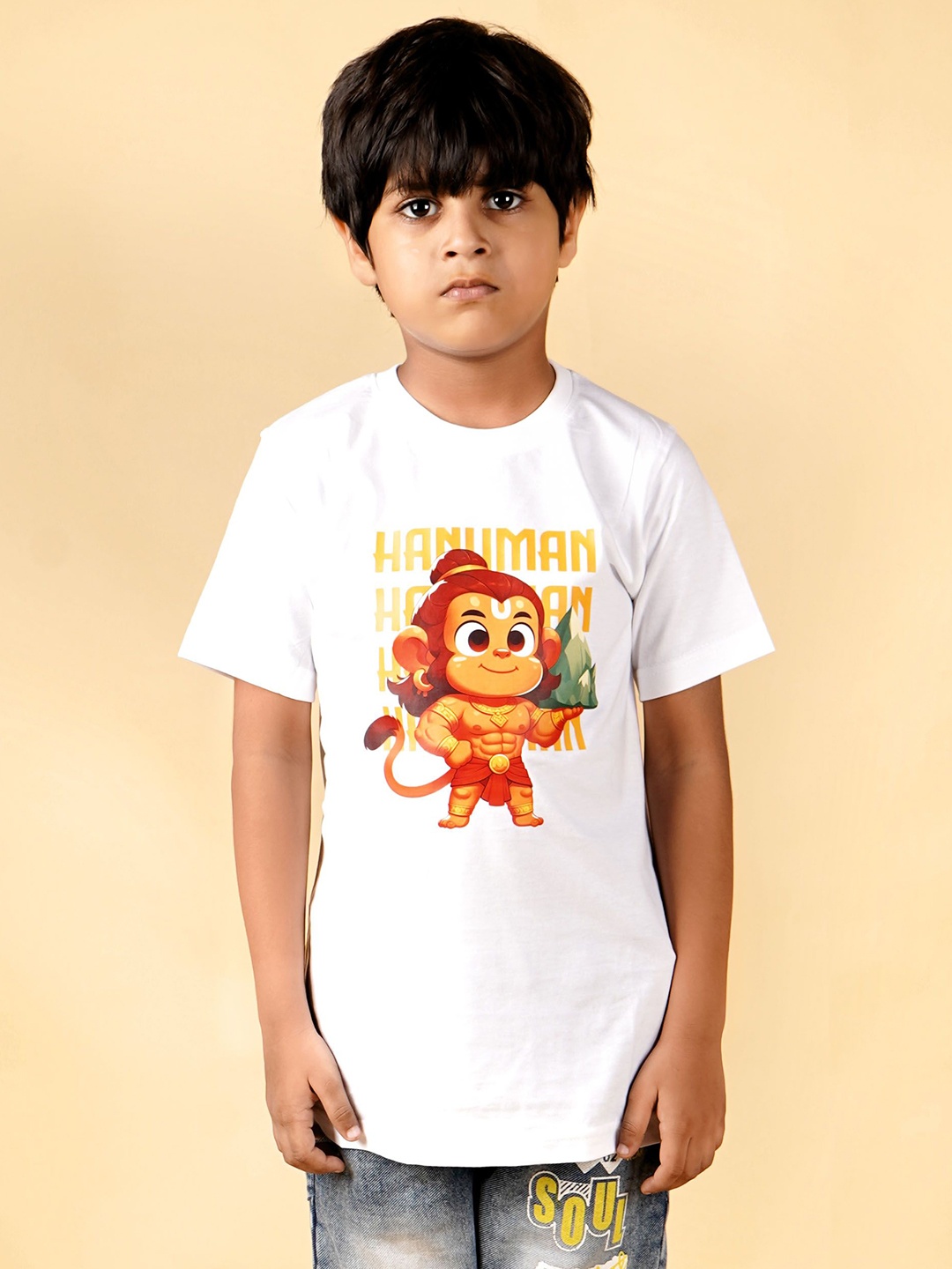 PRABHUBHAKTI Kids Printed Round Neck Extended Sleeves Bio Finish Applique T-shirt, White
PRABHUBHAKTI Kids Printed Round Neck Extended Sleeves Bio Finish Applique T-shirt, White
