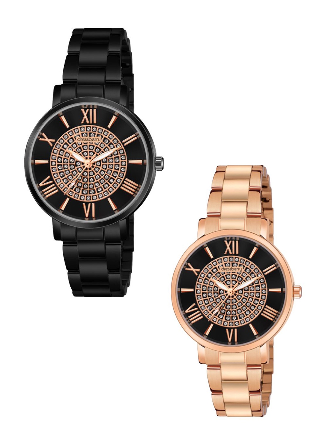 DressBerry Women Embellished Dial & Bracelet Style Straps Analogue Watch DBWatch2-10, Black
DressBerry Women Embellished Dial & Bracelet Style Straps Analogue Watch DBWatch2-10, Black