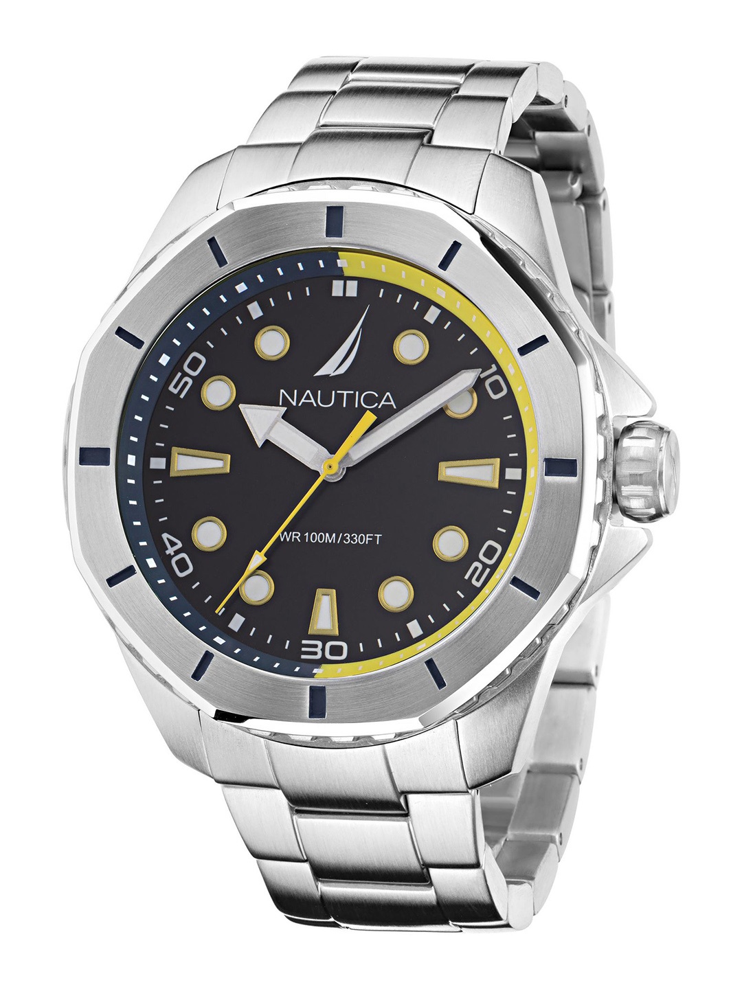 Nautica Men Everyday Koh May Bay Bracelet Style Straps Analogue Watch NAPKMS301, Black
Nautica Men Everyday Koh May Bay Bracelet Style Straps Analogue Watch NAPKMS301, Black