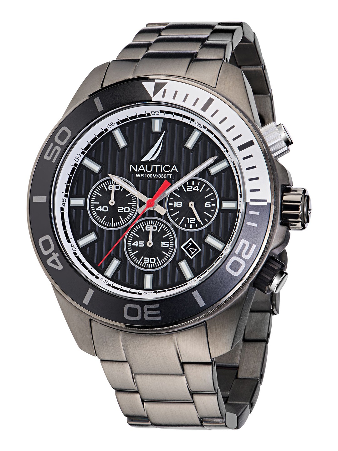 Nautica Men Sporty One Bracelet Style Straps Multifunction Analogue Watch NAPNOF305, Black
Nautica Men Sporty One Bracelet Style Straps Multifunction Analogue Watch NAPNOF305, Black