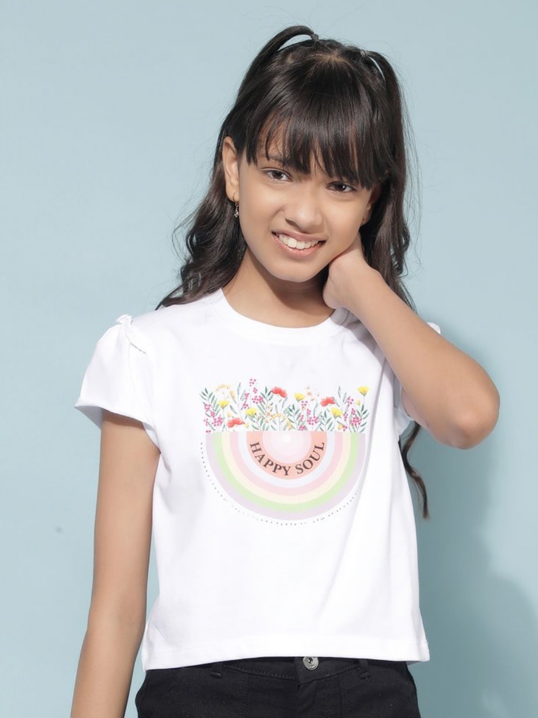 Crimsoune Club Girls Typography Printed Round Neck Cotton Slim Fit T-Shirt, White
Crimsoune Club Girls Typography Printed Round Neck Cotton Slim Fit T-Shirt, White