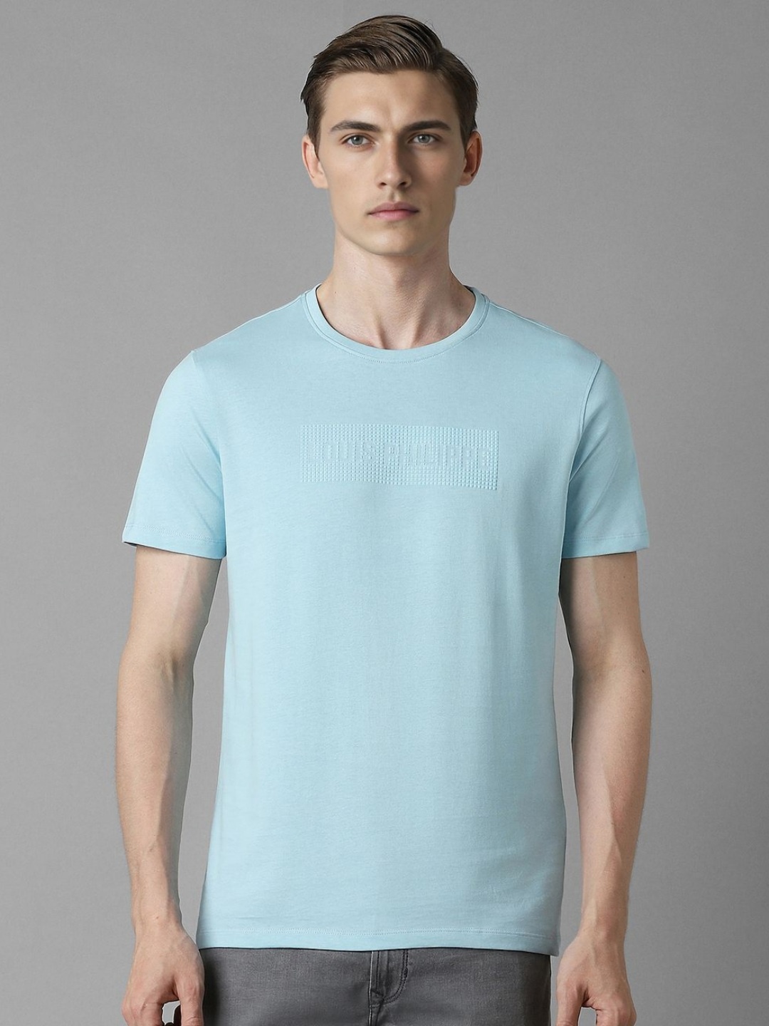 Louis Philippe Jeans Men Typography Printed Round Neck Cotton Slim Fit T-Shirt, Blue
Louis Philippe Jeans Men Typography Printed Round Neck Cotton Slim Fit T-Shirt, Blue