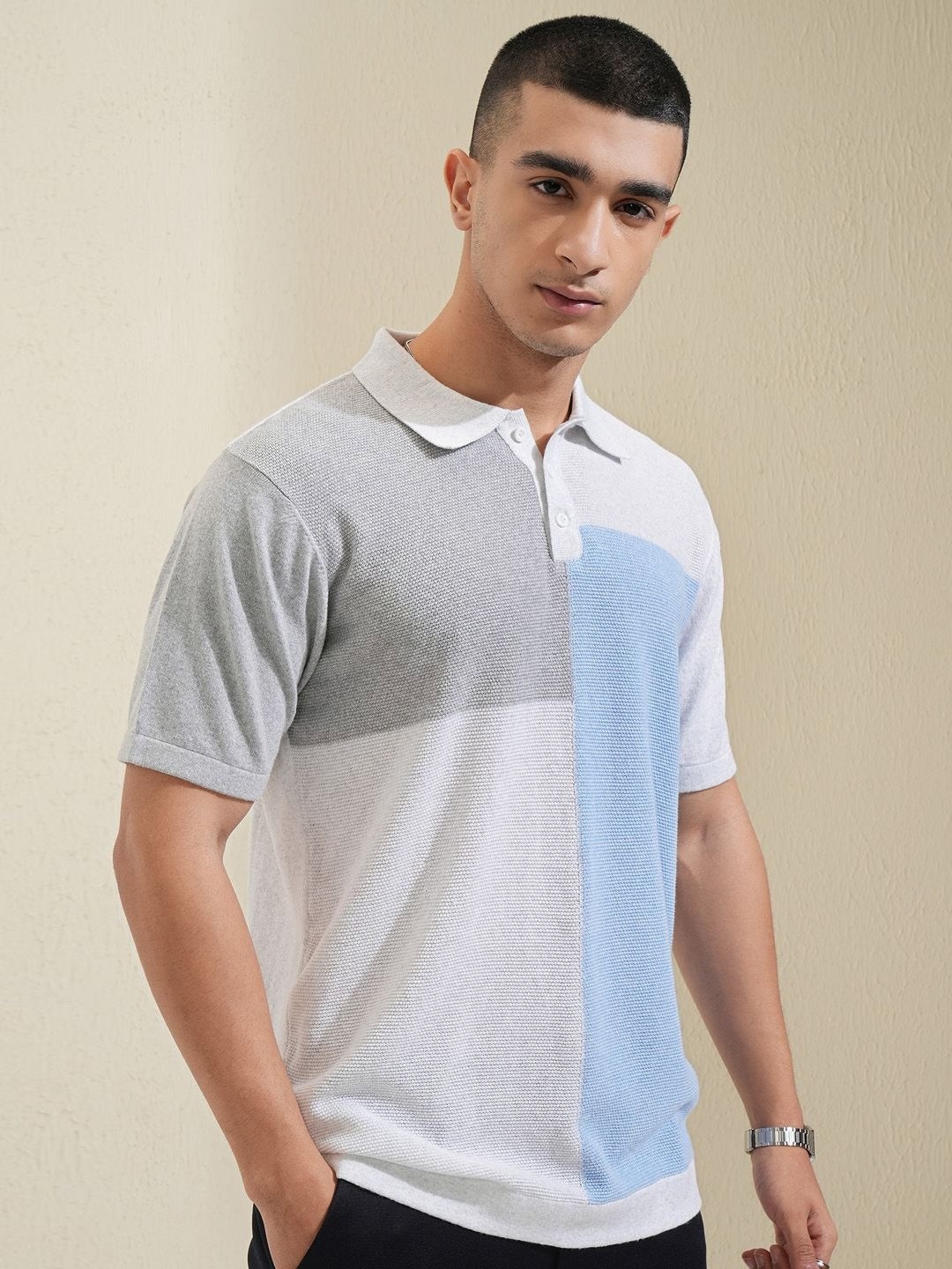 HIGHLANDER Men Colourblocked Colourblocked Polo Collar Cotton Relaxed Fit T-Shirt, White
HIGHLANDER Men Colourblocked Colourblocked Polo Collar Cotton Relaxed Fit T-Shirt, White