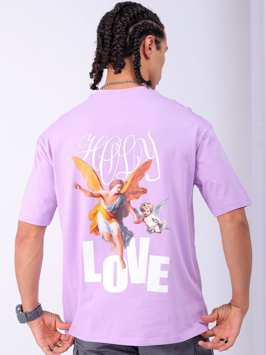 The Indian Garage Co Men Back Printed Boxy Oversized Round Neck T-shirt, Purple
The Indian Garage Co Men Back Printed Boxy Oversized Round Neck T-shirt, Purple