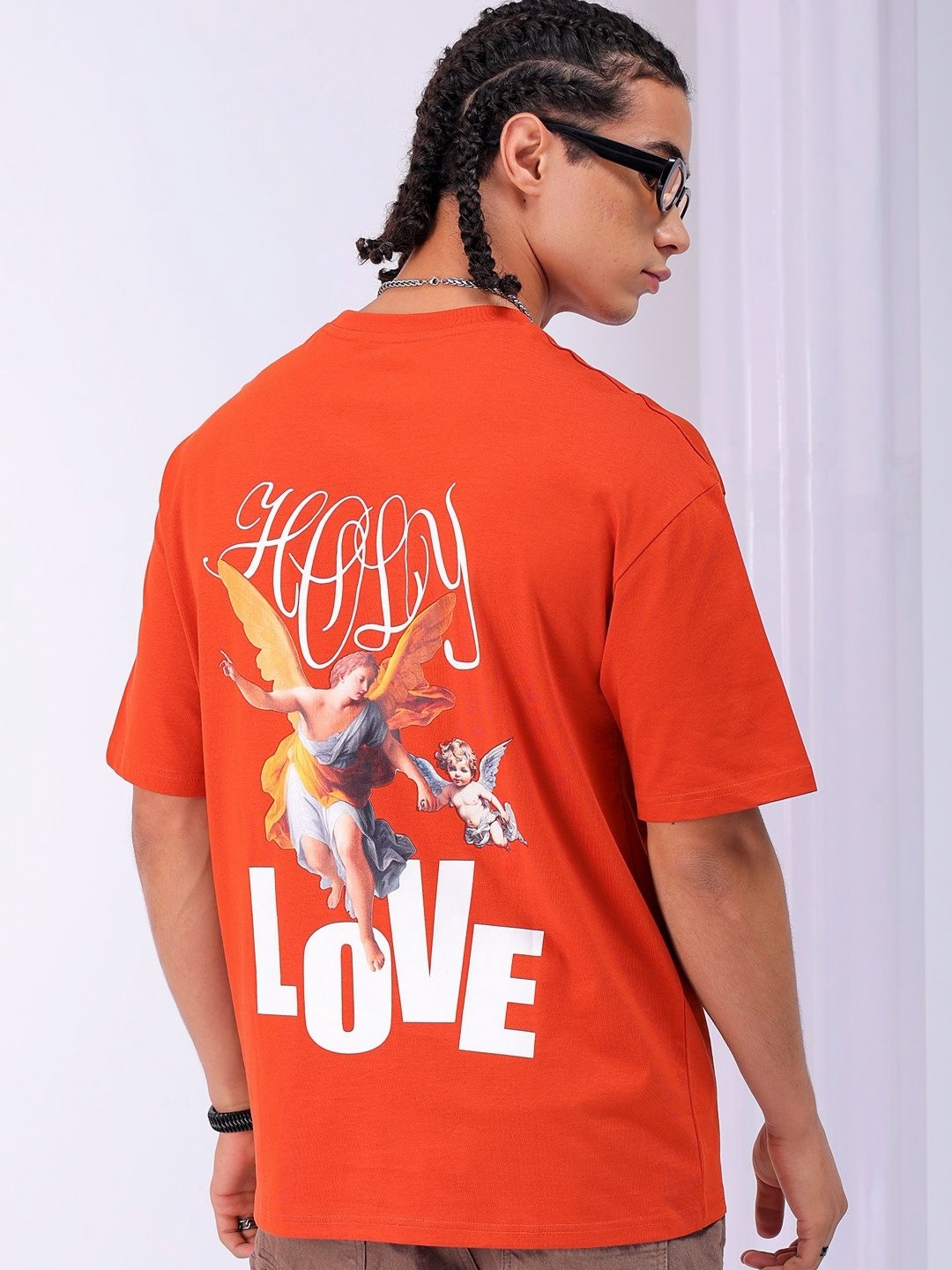 The Indian Garage Co Men Back Printed Boxy Oversized Round Neck T-shirt, Orange
The Indian Garage Co Men Back Printed Boxy Oversized Round Neck T-shirt, Orange