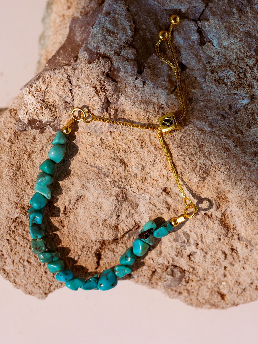 Stone Story By Shruti Women Sterling Silver Turquoise Handcrafted Gold-Plated Link Bracelet
Stone Story By Shruti Women Sterling Silver Turquoise Handcrafted Gold-Plated Link Bracelet
