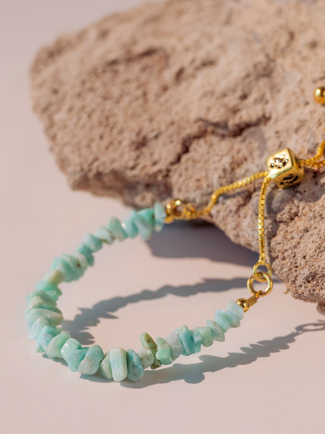 Stone Story By Shruti Women Sterling Silver Handcrafted Gold-Plated Link Bracelet, Blue
Stone Story By Shruti Women Sterling Silver Handcrafted Gold-Plated Link Bracelet, Blue