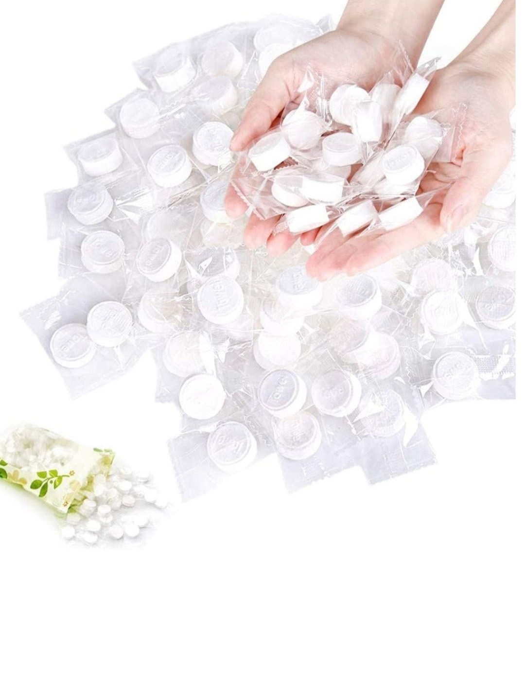 FEELHIGH Set Of 50 Compressed Towel Coin Tissues Portable Wipe Napkin Paper Tablets, White
FEELHIGH Set Of 50 Compressed Towel Coin Tissues Portable Wipe Napkin Paper Tablets, White