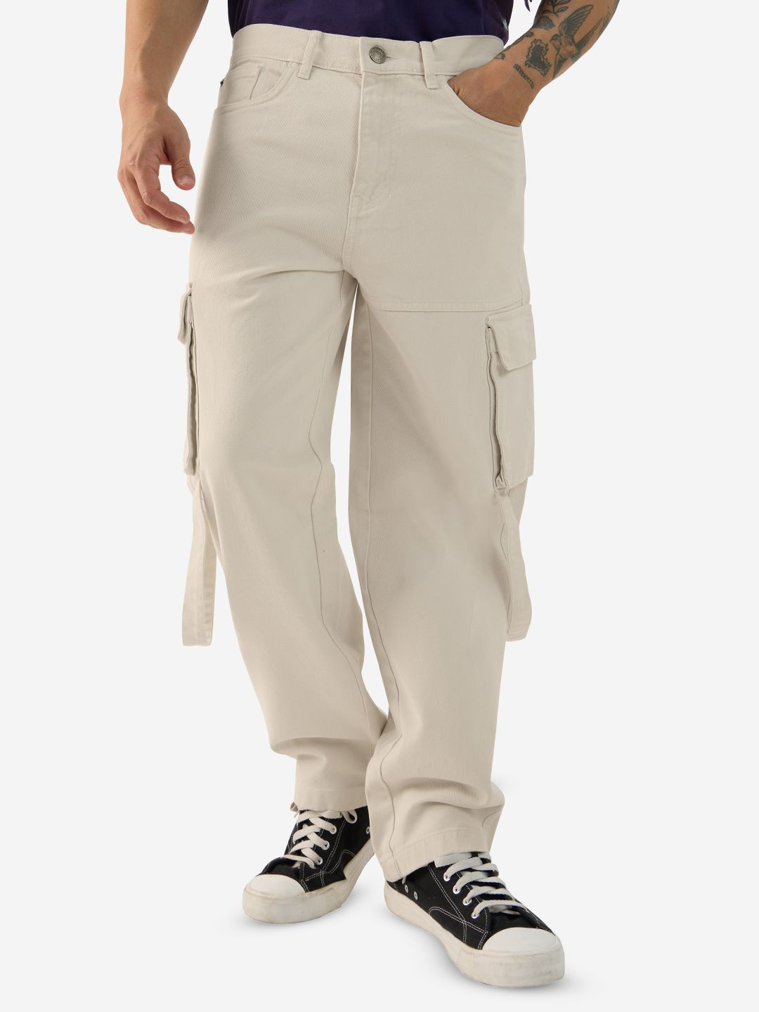The Souled Store Men Cotton Relaxed Fit Low Distress Stretchable Cargo Styles Jeans, Beige
The Souled Store Men Cotton Relaxed Fit Low Distress Stretchable Cargo Styles Jeans, Beige