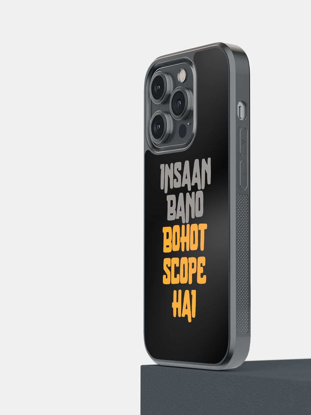 macmerise Impact Resistant Typography Printed iPhone 14 Pro Back Case Mobile Accessories, Black
macmerise Impact Resistant Typography Printed iPhone 14 Pro Back Case Mobile Accessories, Black