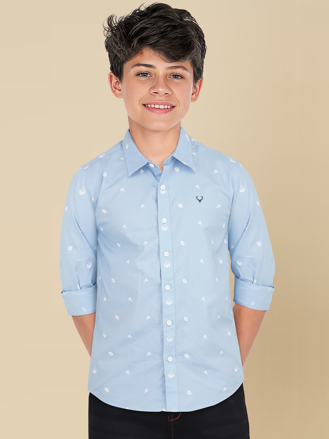 Allen Solly Junior Boys Spread Collar Conversational Printed Cotton Casual Shirt, Blue
Allen Solly Junior Boys Spread Collar Conversational Printed Cotton Casual Shirt, Blue