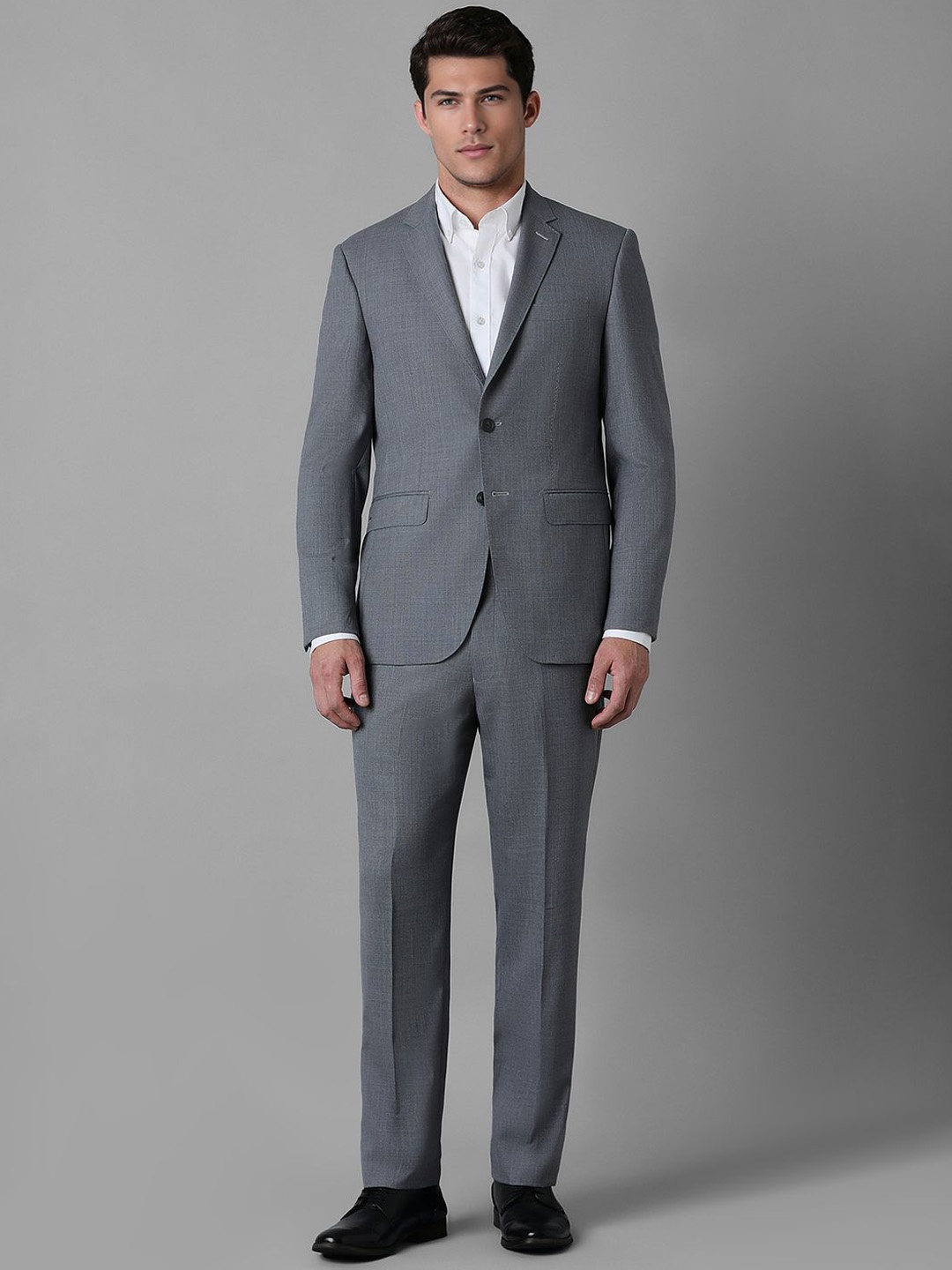 Luxure by Louis Philippe Men Textured Woolen Single-Breasted Slim-Fit 2-Piece Formal Suit, Grey
Luxure by Louis Philippe Men Textured Woolen Single-Breasted Slim-Fit 2-Piece Formal Suit, Grey