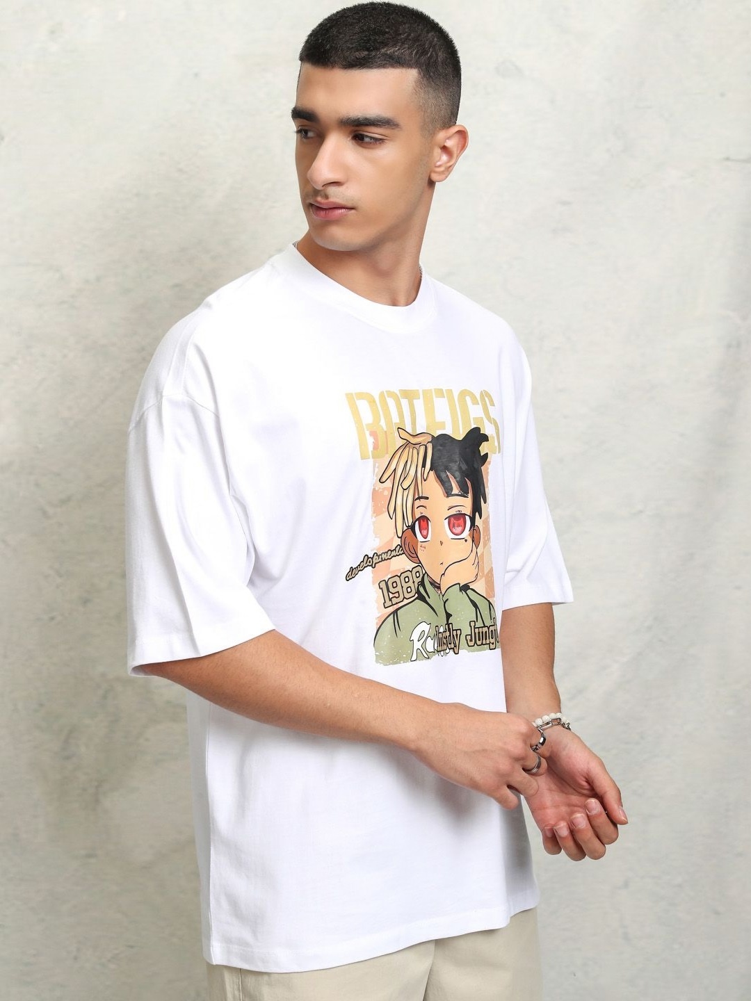 HIGHLANDER Men Graphic Printed Graphic Print Others Round Neck Cotton Oversized T-Shirt, White
HIGHLANDER Men Graphic Printed Graphic Print Others Round Neck Cotton Oversized T-Shirt, White