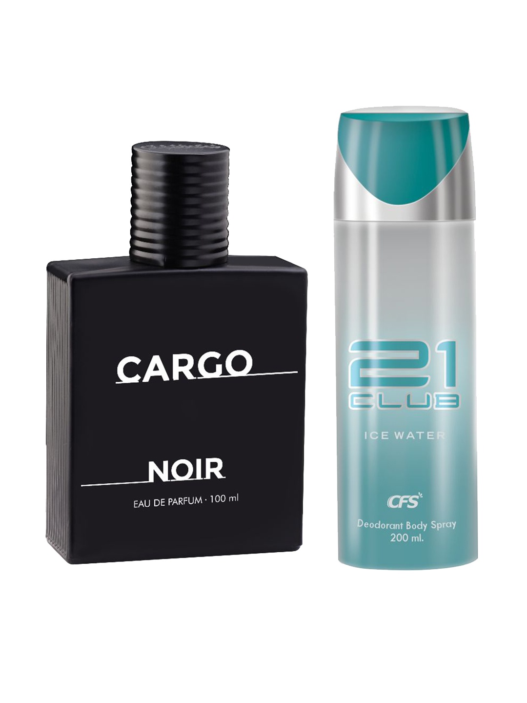 CFS Cargo Noir EDP Long Lasting Perfume & Ice Water Deodorant - 100ml+300ml, Black
CFS Cargo Noir EDP Long Lasting Perfume & Ice Water Deodorant - 100ml+300ml, Black