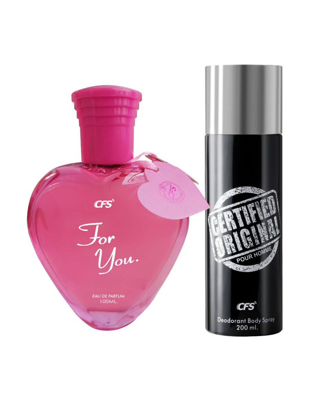 CFS For You EDP Long Lasting Perfume & Certified Original Black Deodorant Body Spray 300ml, Pink
CFS For You EDP Long Lasting Perfume & Certified Original Black Deodorant Body Spray 300ml, Pink