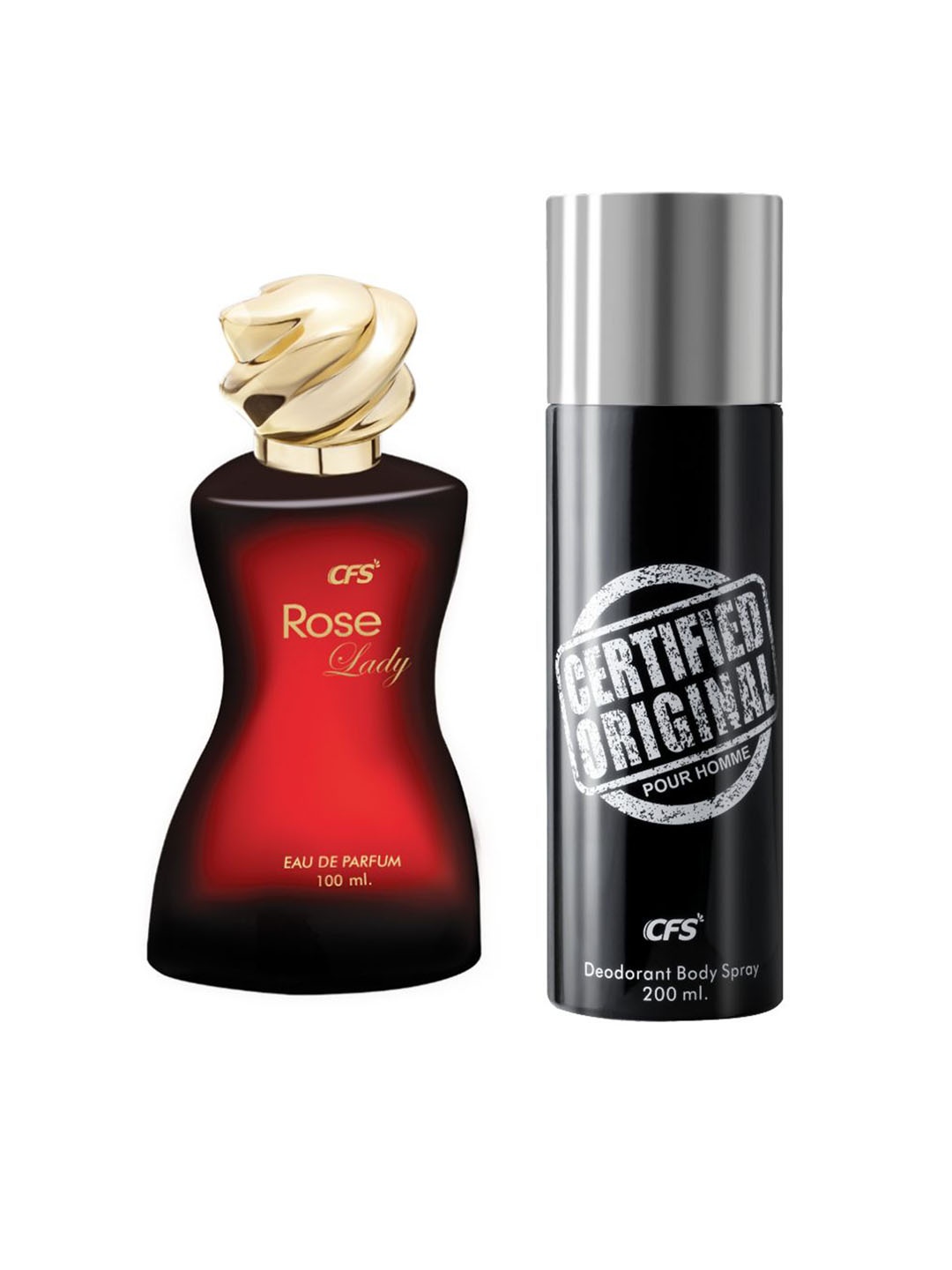 CFS Set of Rose Lady Eau De Parfum - 100 ml & Certified Original Deodorant Spray - 200 ml, Red
CFS Set of Rose Lady Eau De Parfum - 100 ml & Certified Original Deodorant Spray - 200 ml, Red