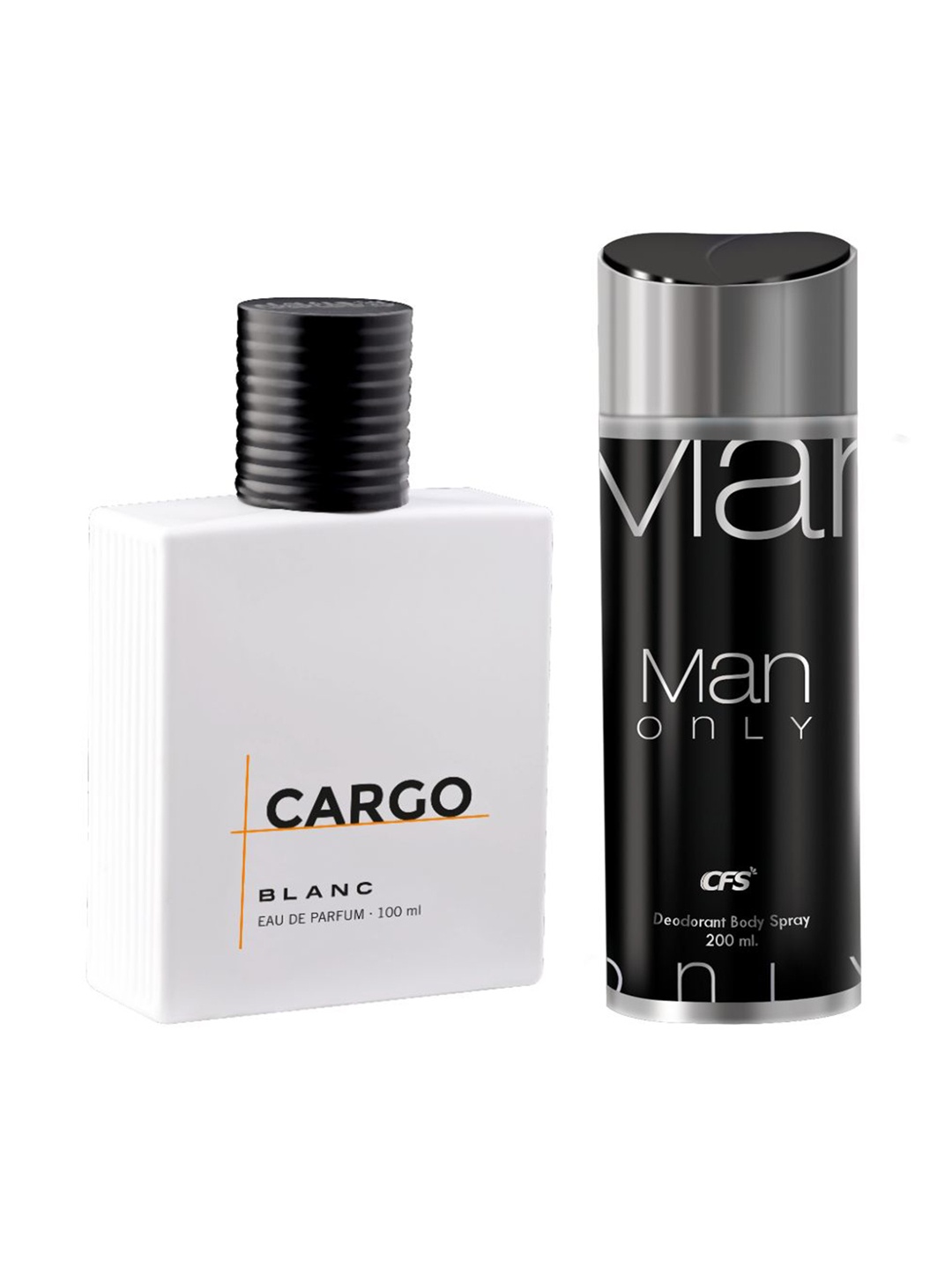 CFS Cargo Blanc EDP Long Lasting Perfume & Man Only Black Deodorant Body Spray - 300ml, White
CFS Cargo Blanc EDP Long Lasting Perfume & Man Only Black Deodorant Body Spray - 300ml, White