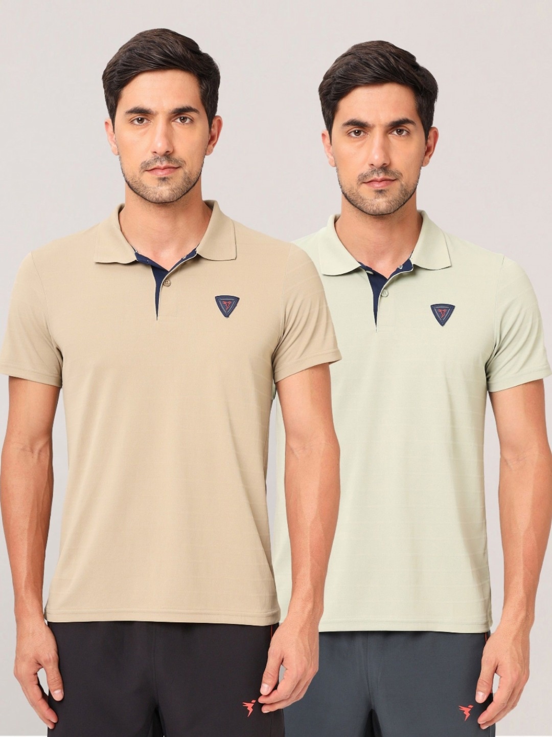 Technosport Men Pack Of 2 UPF50 Solid Polo Collar Polyester Slim Fit Tshirts, Beige
Technosport Men Pack Of 2 UPF50 Solid Polo Collar Polyester Slim Fit Tshirts, Beige