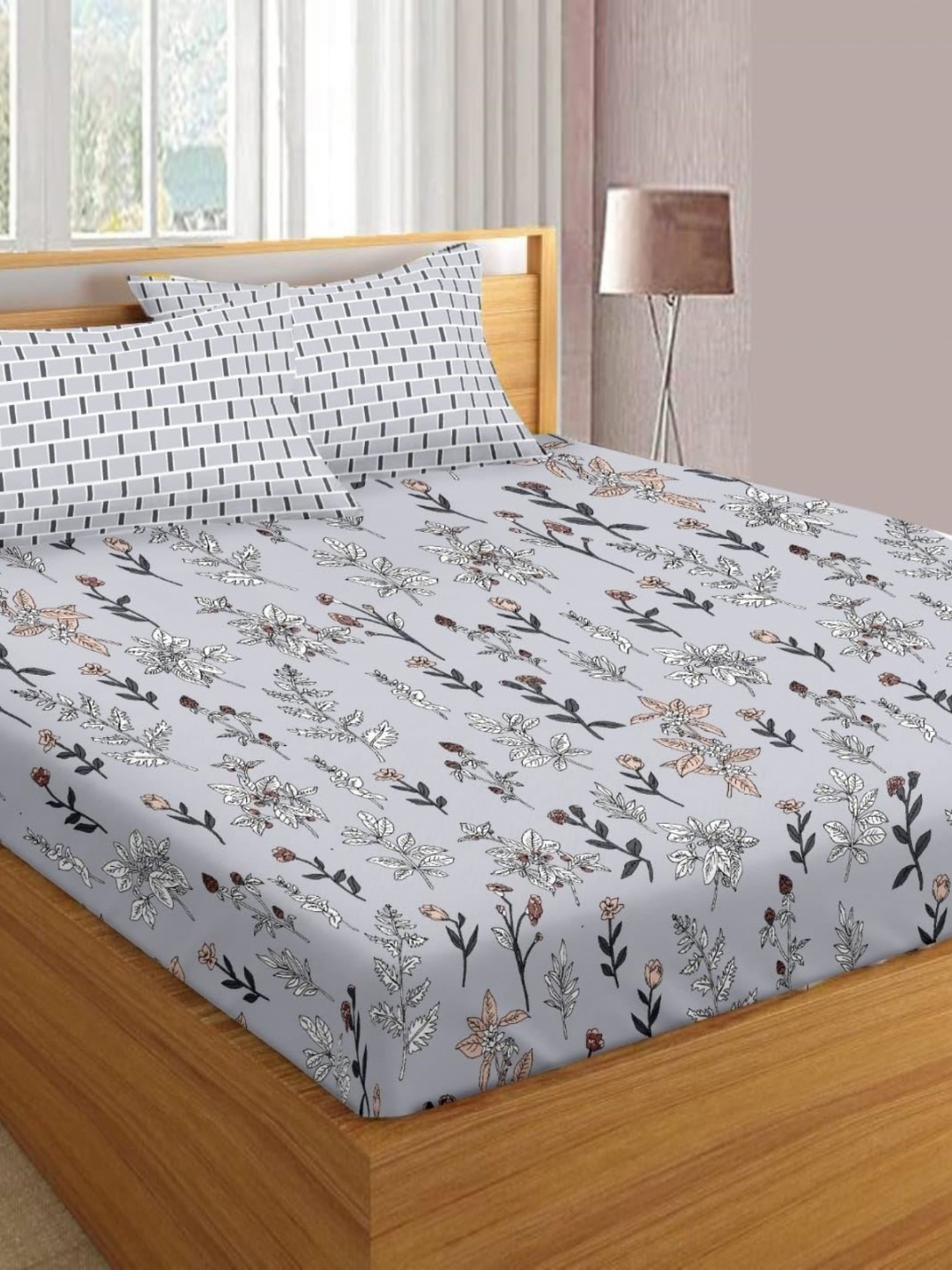Trance Home Linen Blue & White Floral Cotton 180 TC Queen Bedsheet with 2 Pillow Covers
Trance Home Linen Blue & White Floral Cotton 180 TC Queen Bedsheet with 2 Pillow Covers