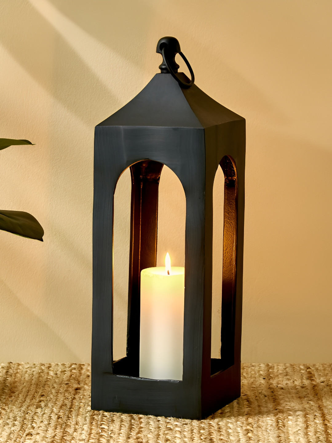 Home Centre Selena Accord Metal Temple Top Lantern Black Metal Candle Holder
Home Centre Selena Accord Metal Temple Top Lantern Black Metal Candle Holder