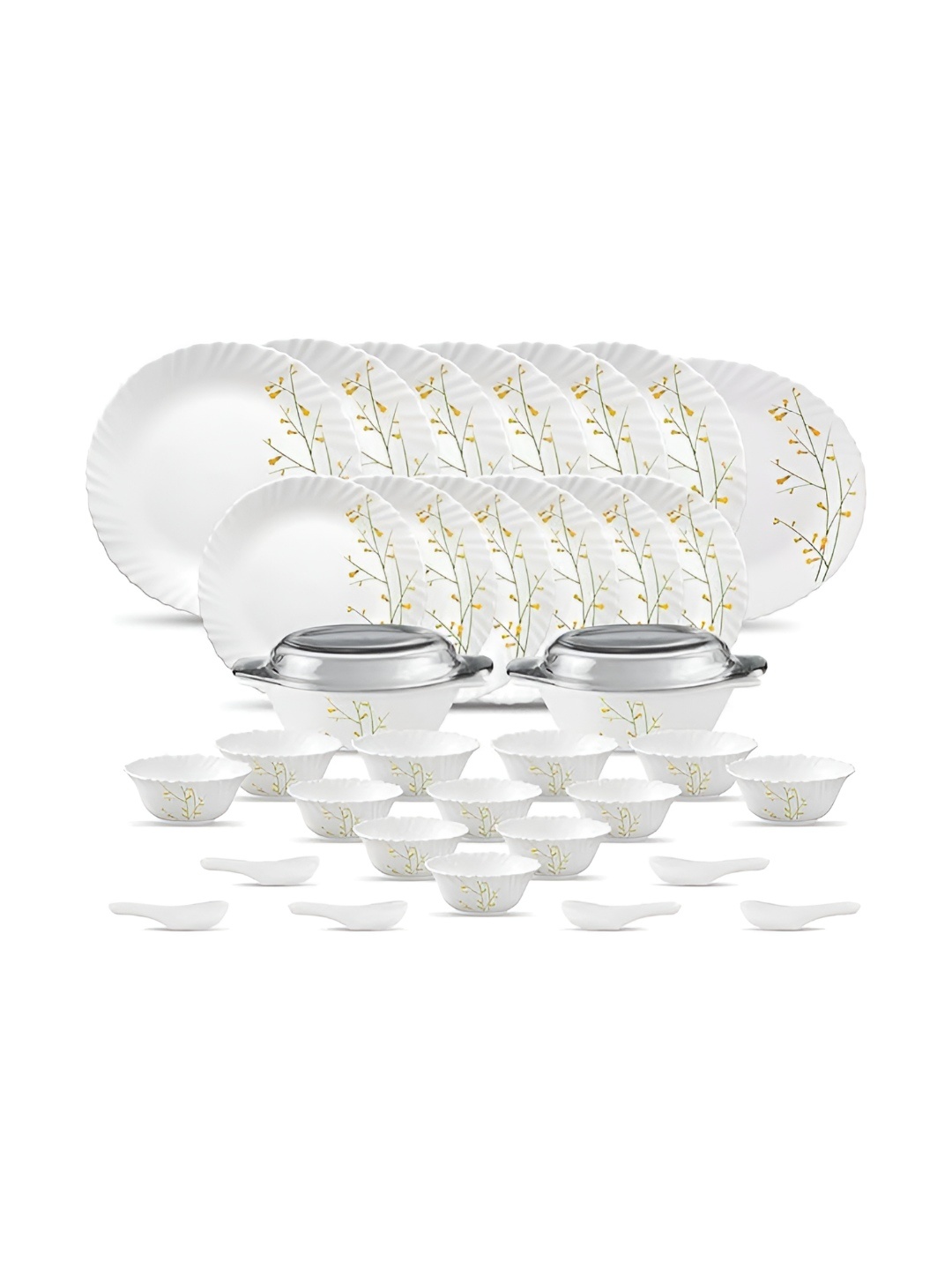 Laopala Diva Classique Collection White 35 Pieces Citron Weave Opalware Glass Dinner Set
Laopala Diva Classique Collection White 35 Pieces Citron Weave Opalware Glass Dinner Set
