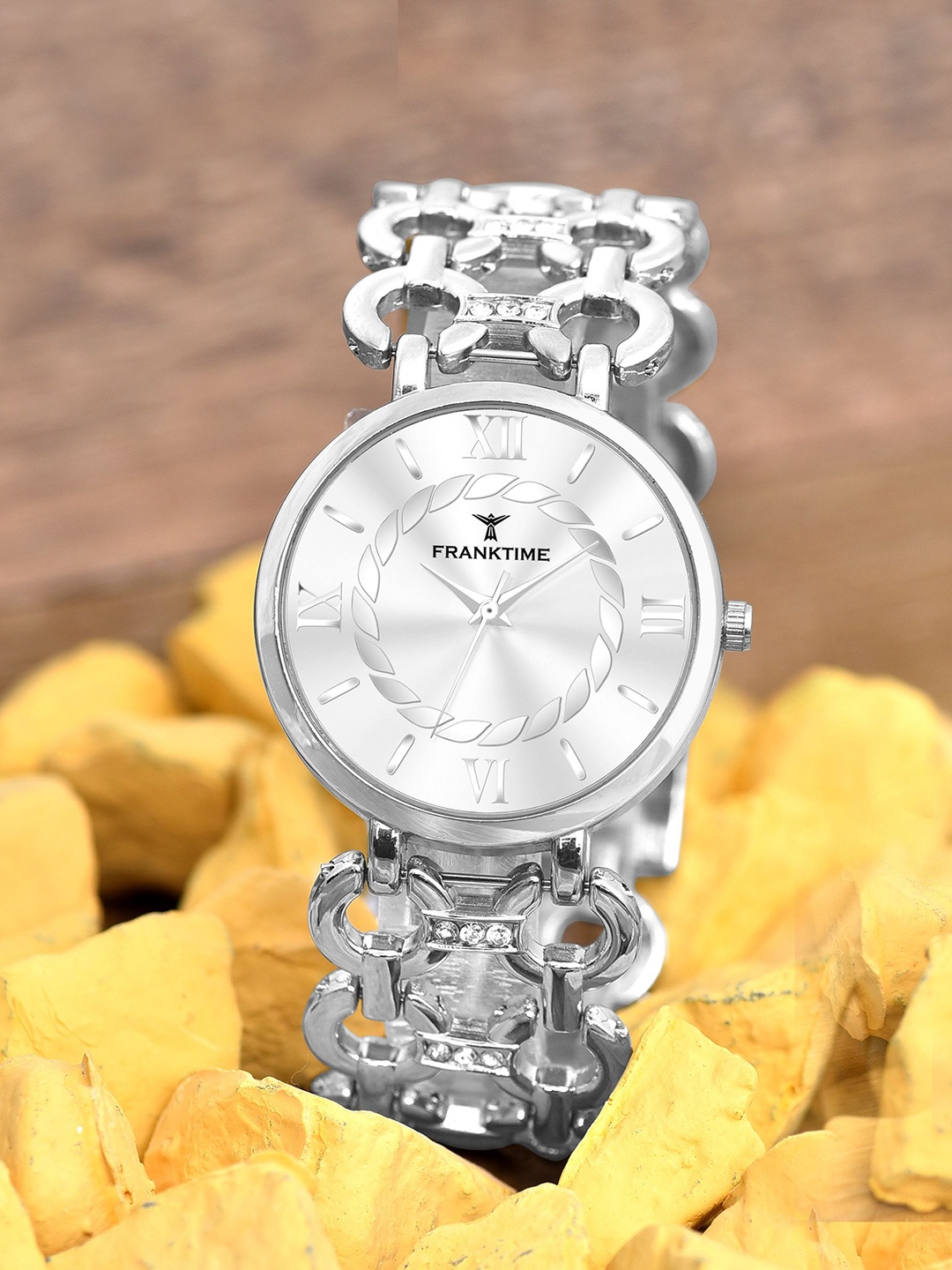 Franktime Women Brass Dial & Stainless Steel Bracelet Style Straps Analogue Watch FT-0029 S, Silver
Franktime Women Brass Dial & Stainless Steel Bracelet Style Straps Analogue Watch FT-0029 S, Silver
