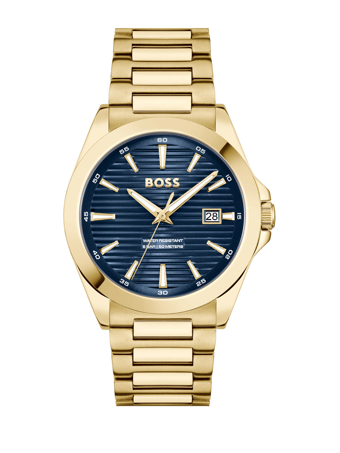 BOSS Men Strike Stainless Steel Bracelet Style Straps Analogue Watch 1514172, Navy blue
BOSS Men Strike Stainless Steel Bracelet Style Straps Analogue Watch 1514172, Navy blue
