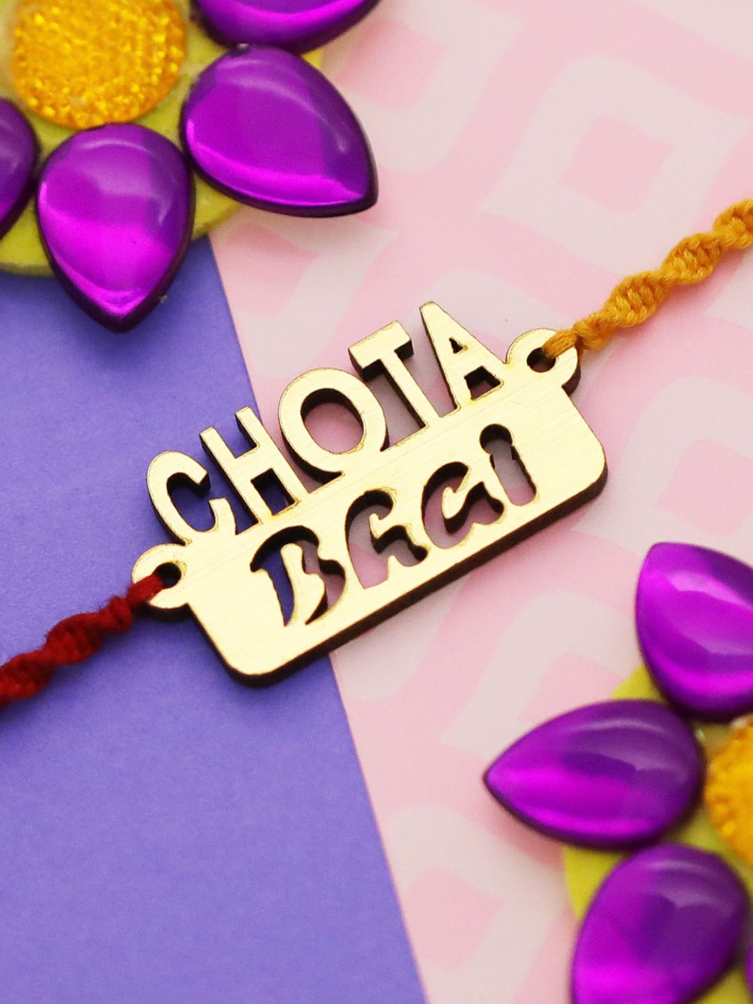 Silver Shine Set Of 2 Evil Eye Beaded Thread Rakhis with Greeting Card & Roli Chawal, Gold
Silver Shine Set Of 2 Evil Eye Beaded Thread Rakhis with Greeting Card & Roli Chawal, Gold