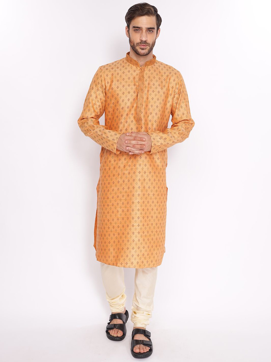 ZOIS Ethnic Motifs Embroidered Mandarin Collar Straight Kurta with Churidar, Orange
ZOIS Ethnic Motifs Embroidered Mandarin Collar Straight Kurta with Churidar, Orange