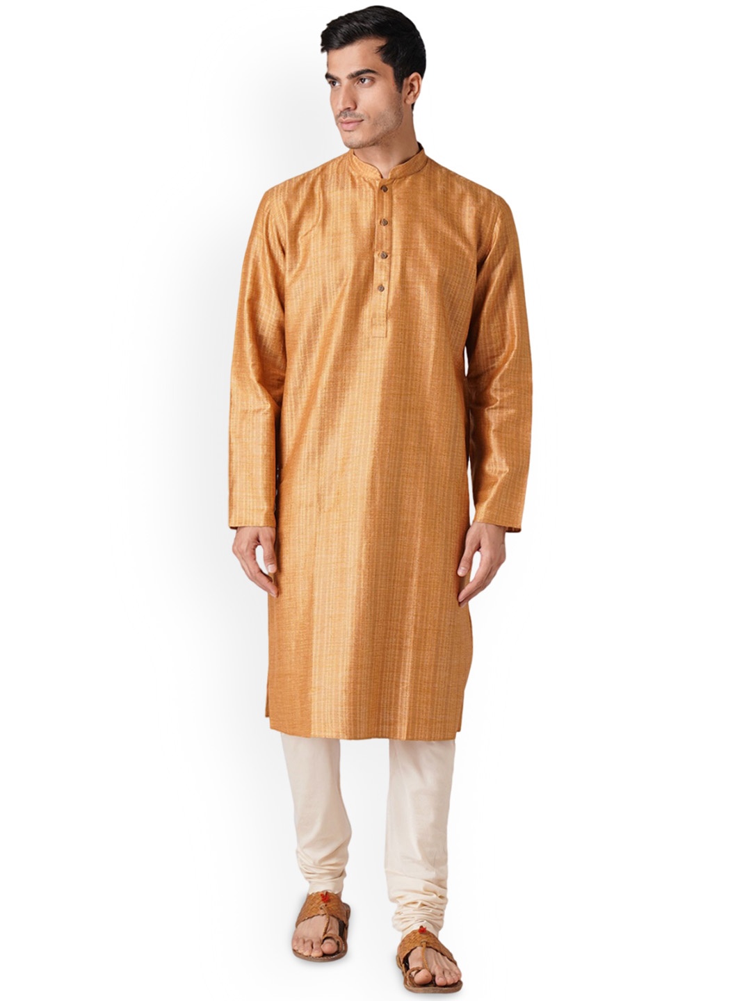 ZOIS Men Ethnic Motifs Woven Design Pure Cotton Straight Kurta with Churidar, Yellow
ZOIS Men Ethnic Motifs Woven Design Pure Cotton Straight Kurta with Churidar, Yellow