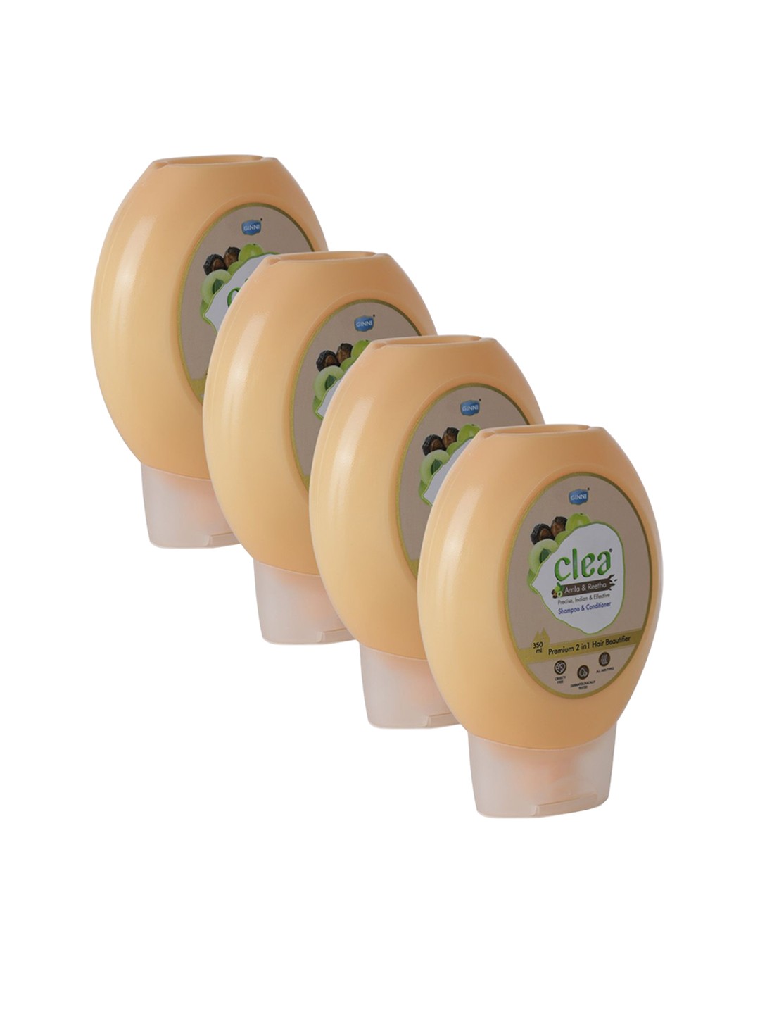 Clea Set Of 4 Amla & Reetha Shampoo & Conditioner 2 In 1 Hair Beautifier - 350ml Each, White
Clea Set Of 4 Amla & Reetha Shampoo & Conditioner 2 In 1 Hair Beautifier - 350ml Each, White