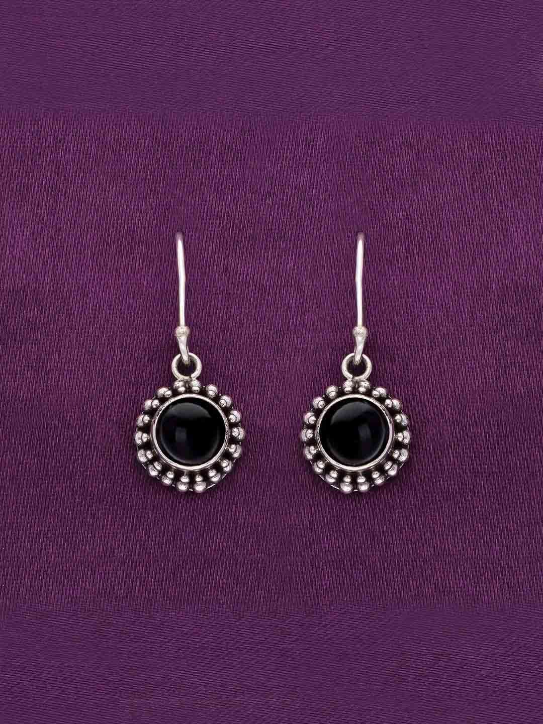 KAI JEWEL 925 Sterling Silver Rhodium-Plated Stones Studded Classic Oxidised Drop Earrings
KAI JEWEL 925 Sterling Silver Rhodium-Plated Stones Studded Classic Oxidised Drop Earrings