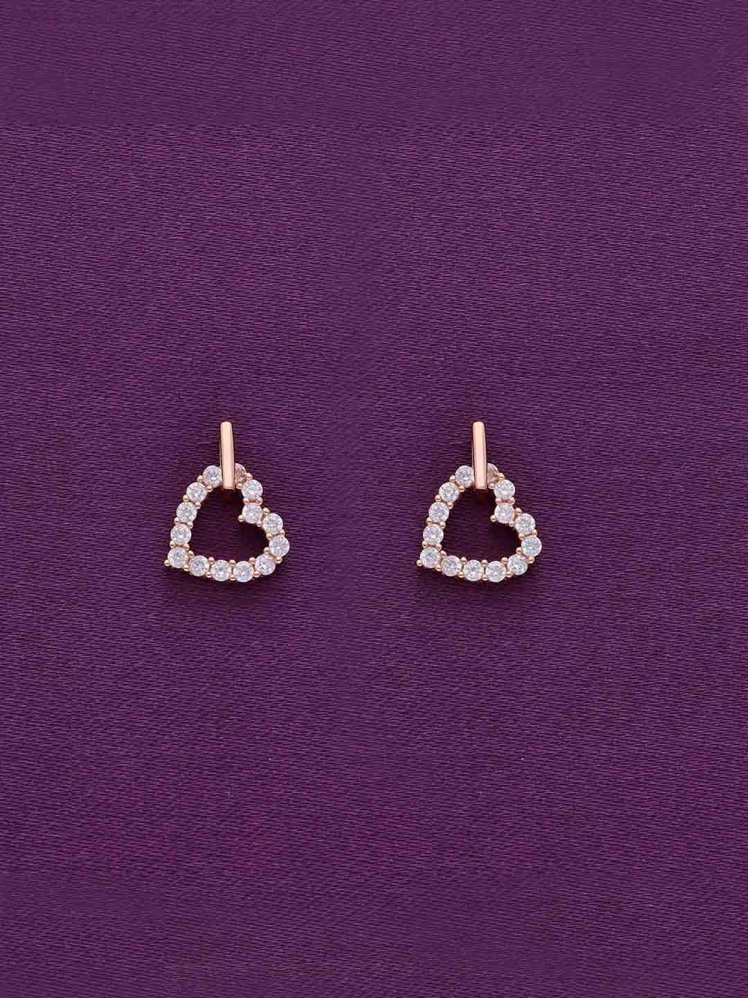 KAIKAI JEWEL Rhodium-Plated 92.5 Sterling Silver Cubic Zirconia Heart Shaped Studs, Rose gold
KAIKAI JEWEL Rhodium-Plated 92.5 Sterling Silver Cubic Zirconia Heart Shaped Studs, Rose gold