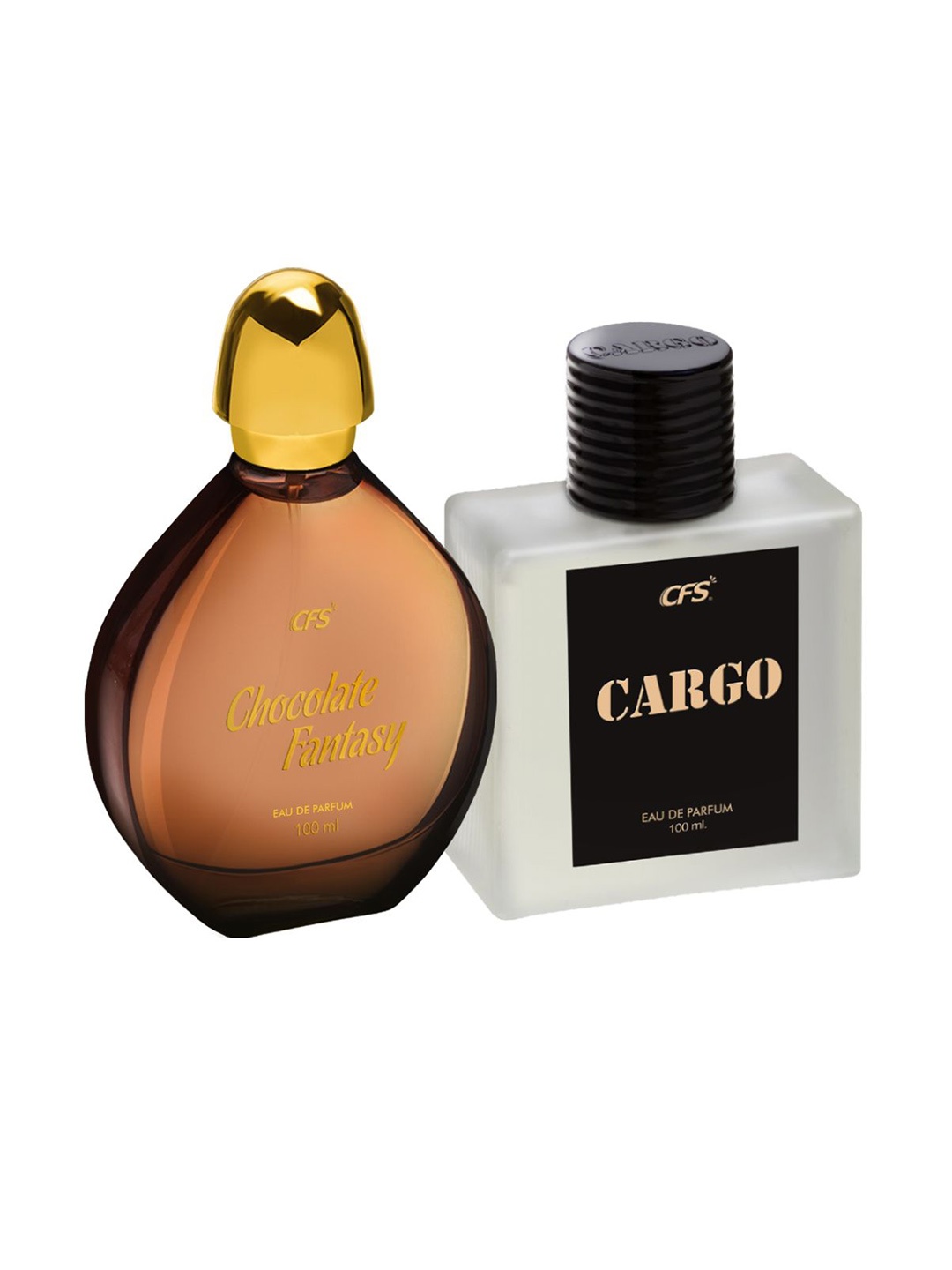CFS Set of Cargo Black & Chocolate Fantasy Long Lasting Eau De Parfum - 100 ml each, Brown
CFS Set of Cargo Black & Chocolate Fantasy Long Lasting Eau De Parfum - 100 ml each, Brown