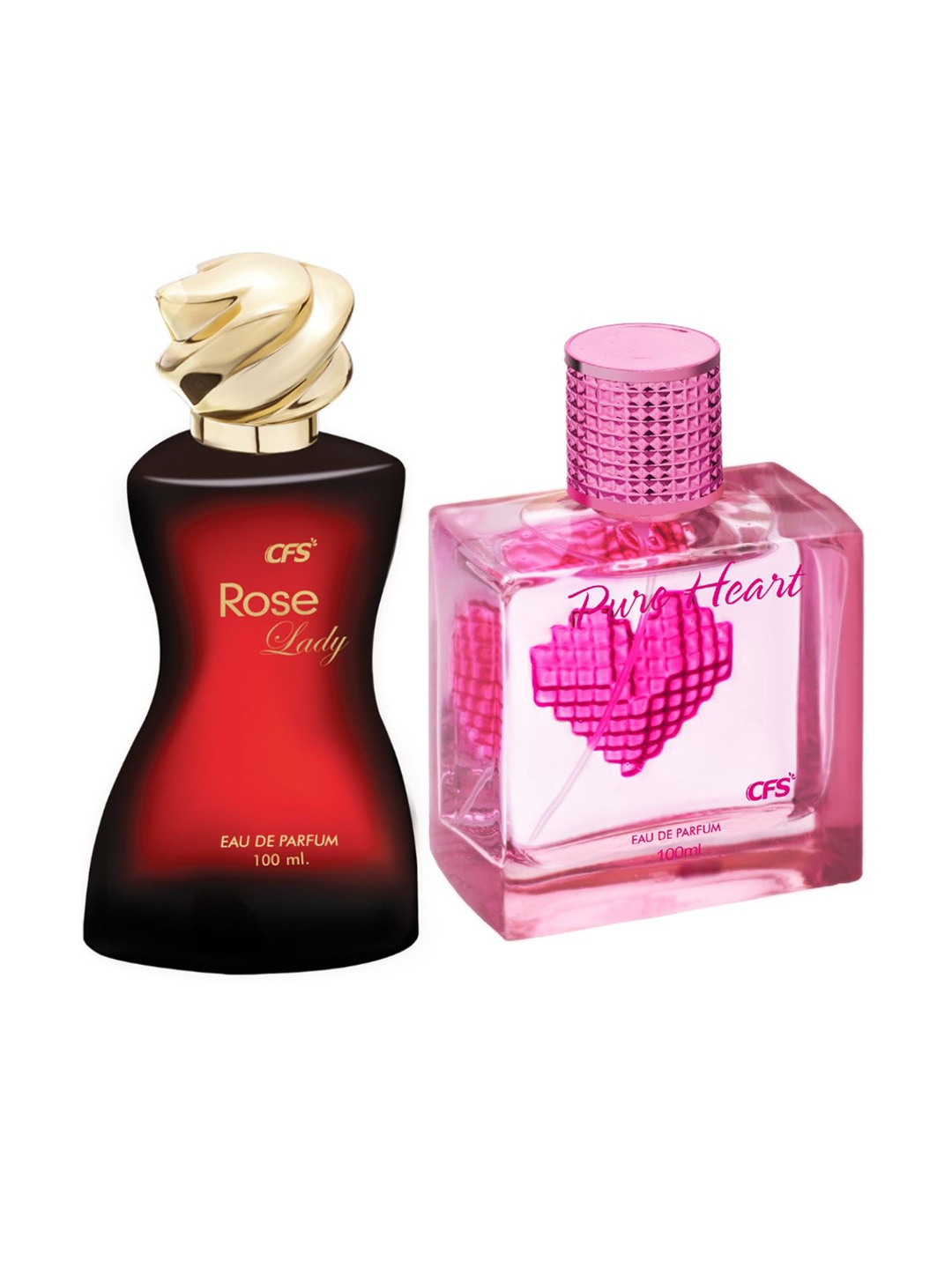 CFS Set Of 2 Rose Lady & Pure Heart Pink Long Lasting Eau De Parfum - 100ml Each, Red
CFS Set Of 2 Rose Lady & Pure Heart Pink Long Lasting Eau De Parfum - 100ml Each, Red