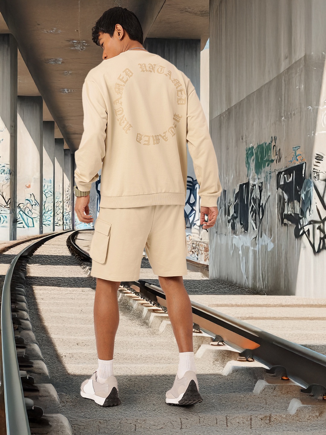 Kook N Keech Street Savvy Printed Relaxed Sweatshirt With Shorts Co-Ords Set, Beige
Kook N Keech Street Savvy Printed Relaxed Sweatshirt With Shorts Co-Ords Set, Beige