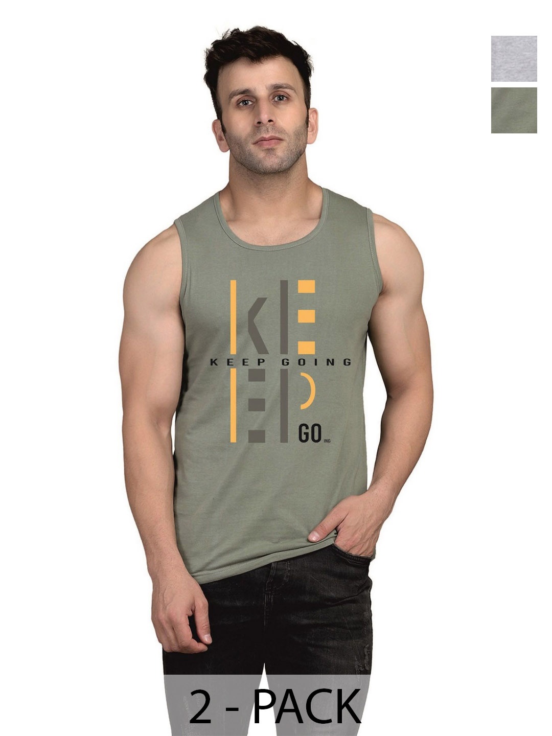 SLOWLORIS Men Pack Of 2 Typography Printed Round Neck Cotton Slim Fit T-Shirts, Black
SLOWLORIS Men Pack Of 2 Typography Printed Round Neck Cotton Slim Fit T-Shirts, Black