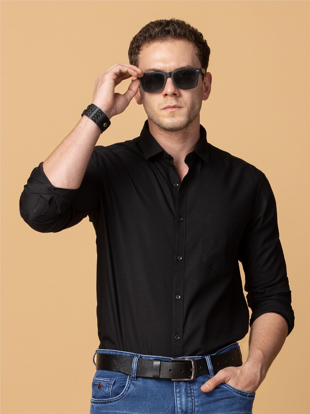 Berkshire Men Comfort Spread Collar Solid Pocket Detailing Cotton Casual Shirt, Black
Berkshire Men Comfort Spread Collar Solid Pocket Detailing Cotton Casual Shirt, Black