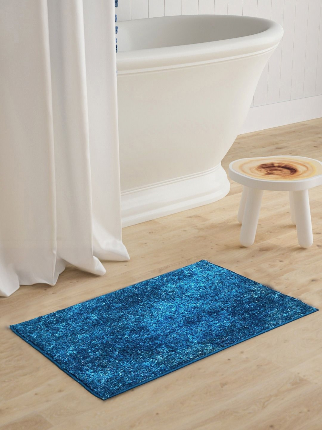 BIANCA Blue & Black Abstract Printed 1600 GSM Anti Skid Bath Rug 
BIANCA Blue & Black Abstract Printed 1600 GSM Anti Skid Bath Rug