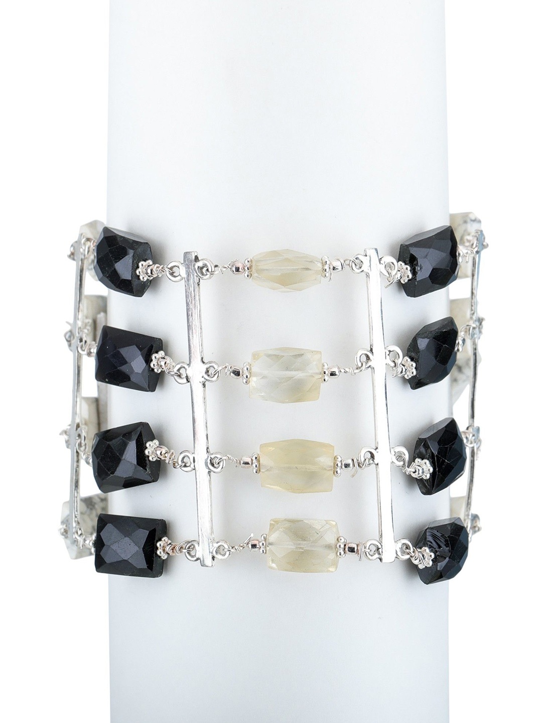 Exotic India Square Dendrite Opal Black-onyx Citrine Gemstone Sterling Silver Bracelet
Exotic India Square Dendrite Opal Black-onyx Citrine Gemstone Sterling Silver Bracelet