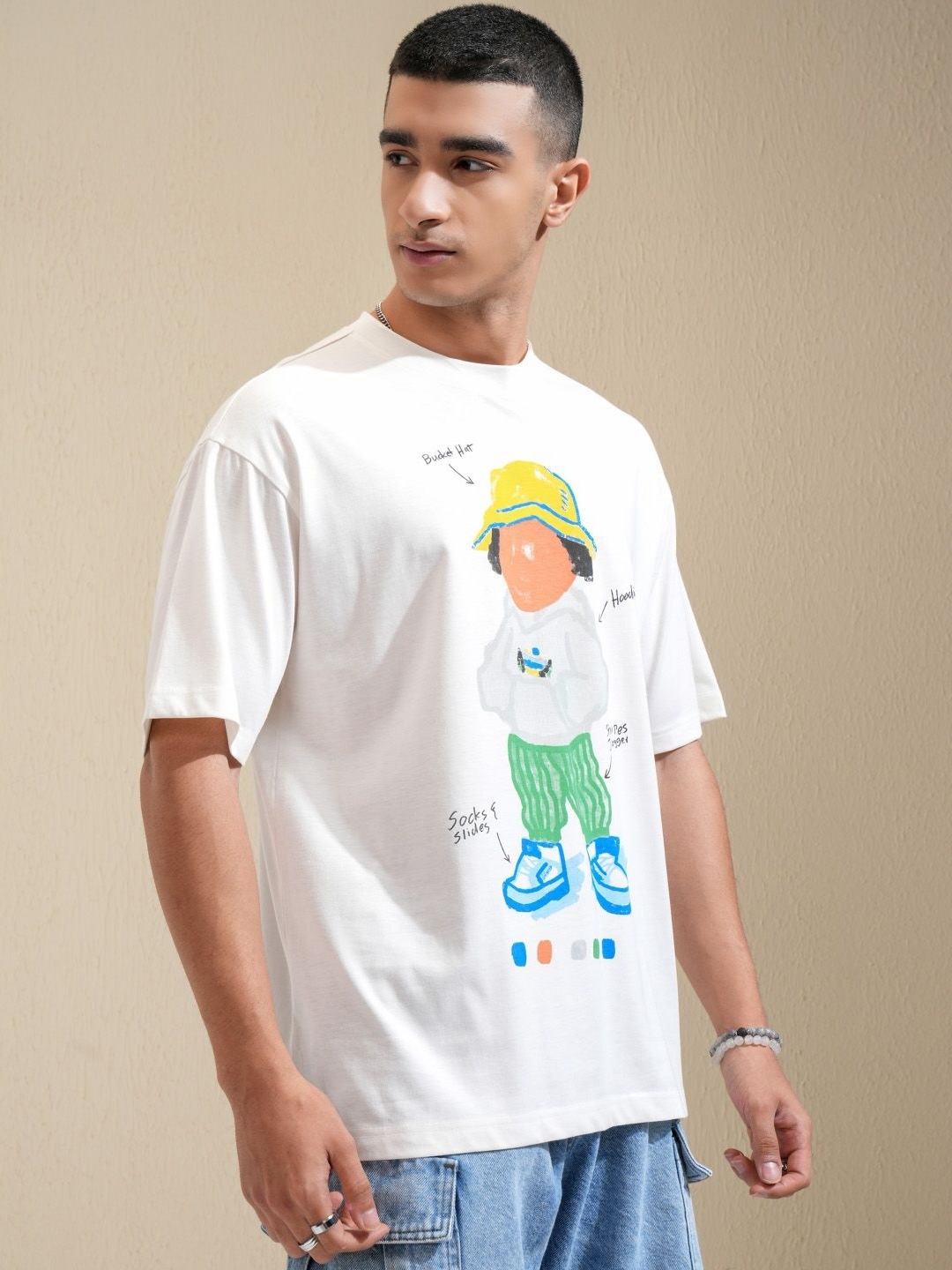 HIGHLANDER Men Graphic Printed Graphic Print Others Round Neck Cotton Oversized T-Shirt, Off white
HIGHLANDER Men Graphic Printed Graphic Print Others Round Neck Cotton Oversized T-Shirt, Off white