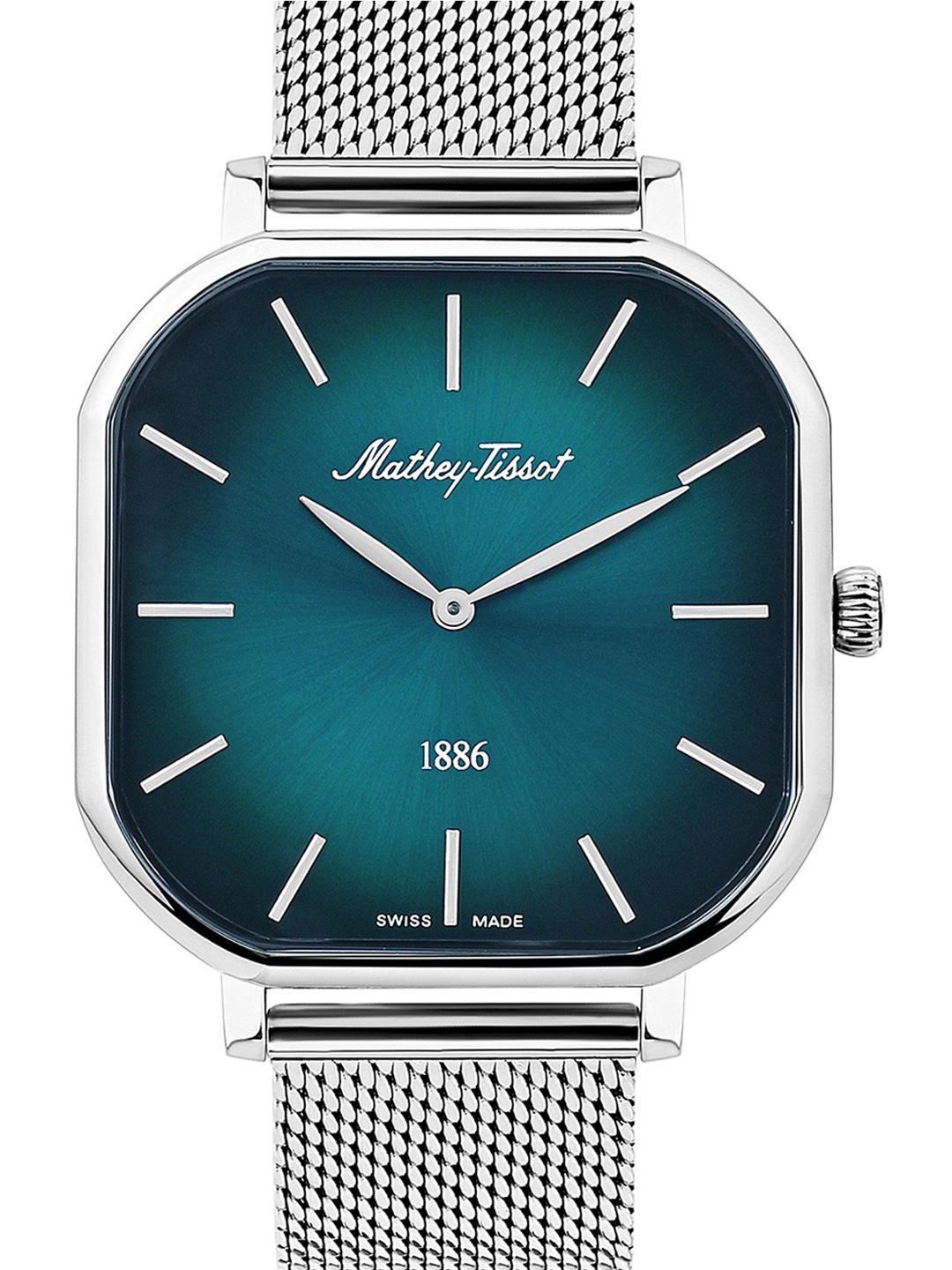 Mathey-Tissot Swiss Made Men Stainless Steel Bracelet Style Analogue Watch H7917AV, Silver
Mathey-Tissot Swiss Made Men Stainless Steel Bracelet Style Analogue Watch H7917AV, Silver