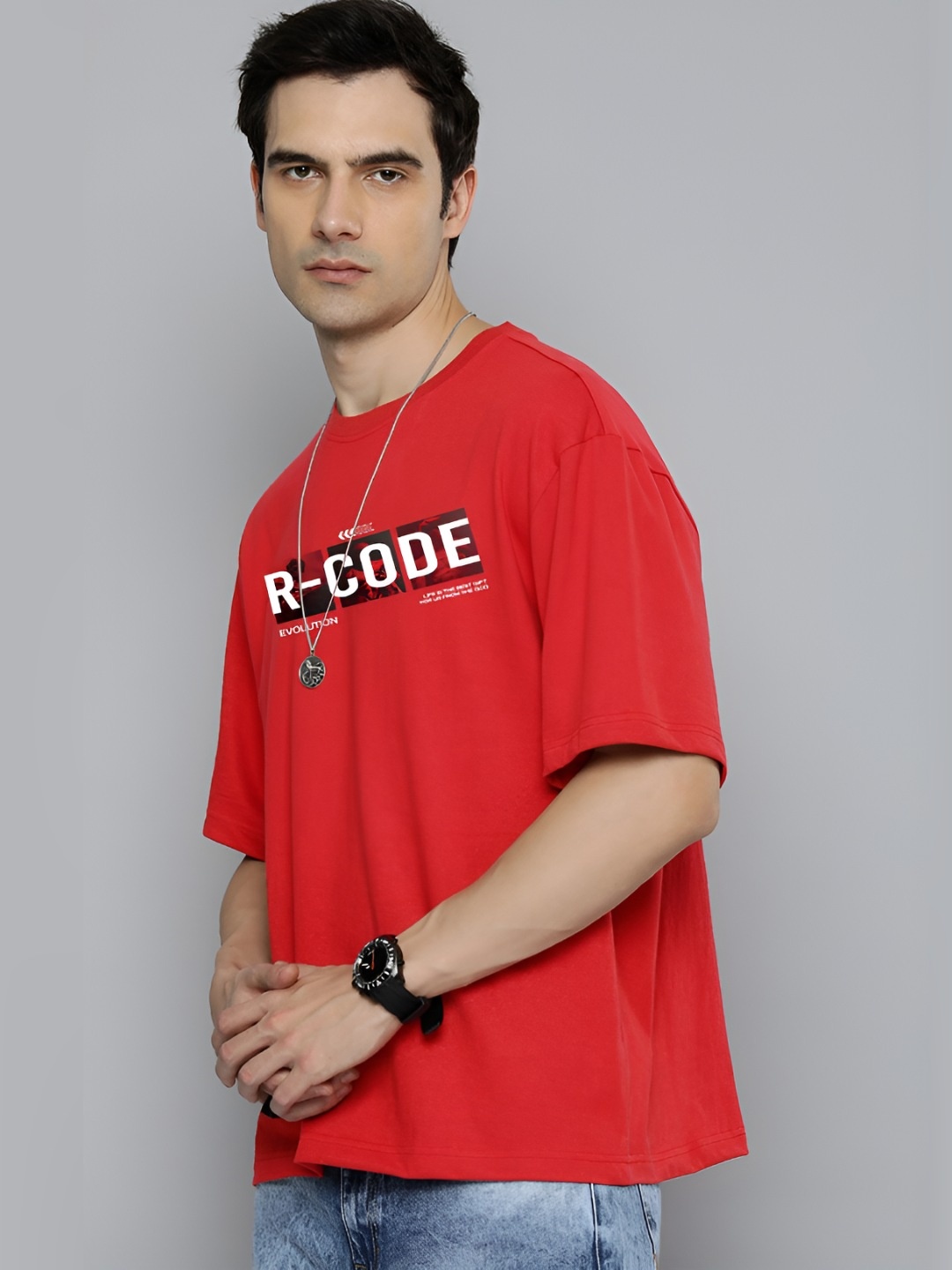 The Roadster Lifestyle Co.Men Graphic Printed Round Neck Cotton Oversized T-Shirt, Red
The Roadster Lifestyle Co.Men Graphic Printed Round Neck Cotton Oversized T-Shirt, Red