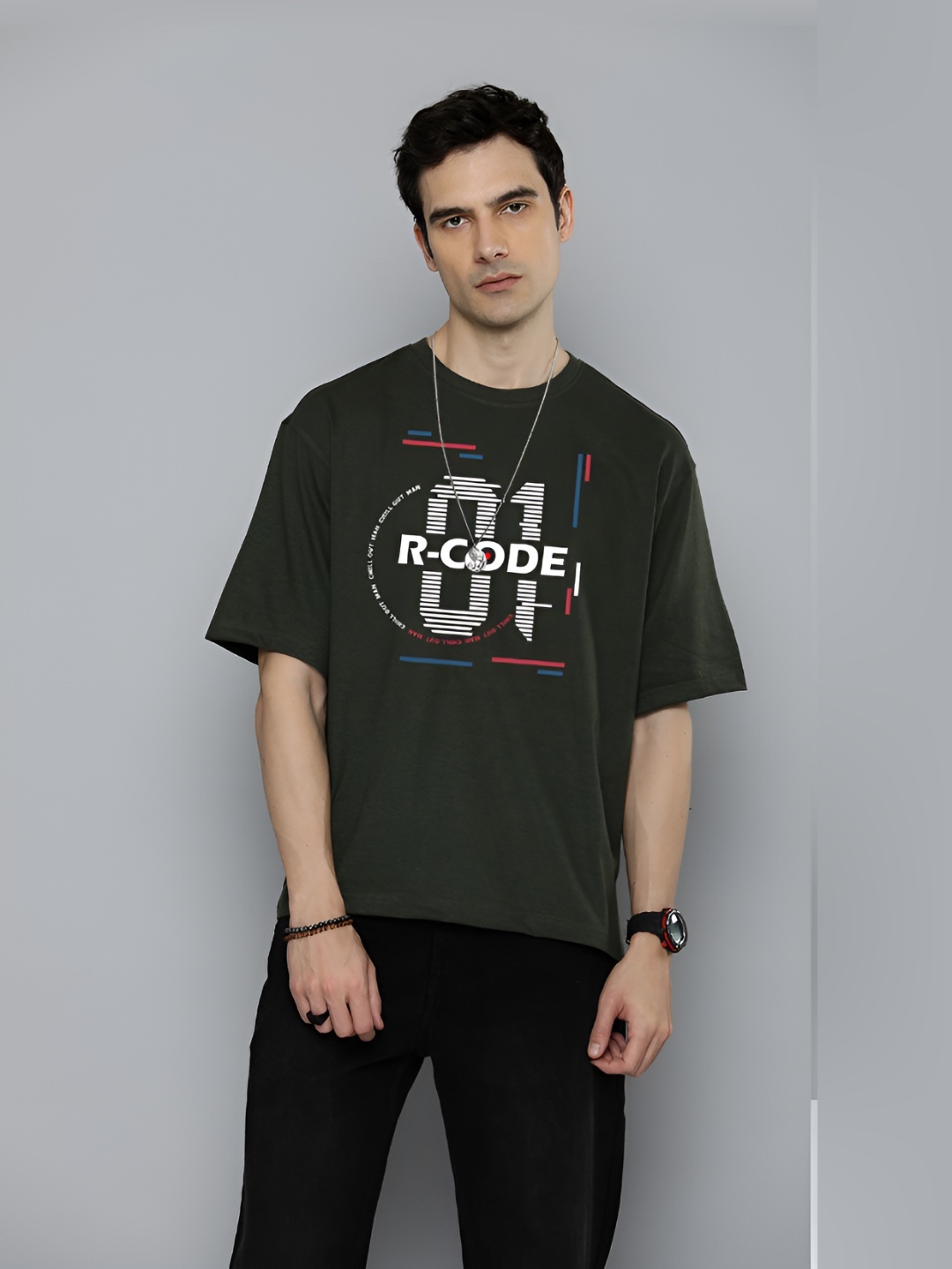 The Roadster Lifestyle Co.Men Graphic Printed Round Neck Cotton Oversized T-Shirt, Olive
The Roadster Lifestyle Co.Men Graphic Printed Round Neck Cotton Oversized T-Shirt, Olive