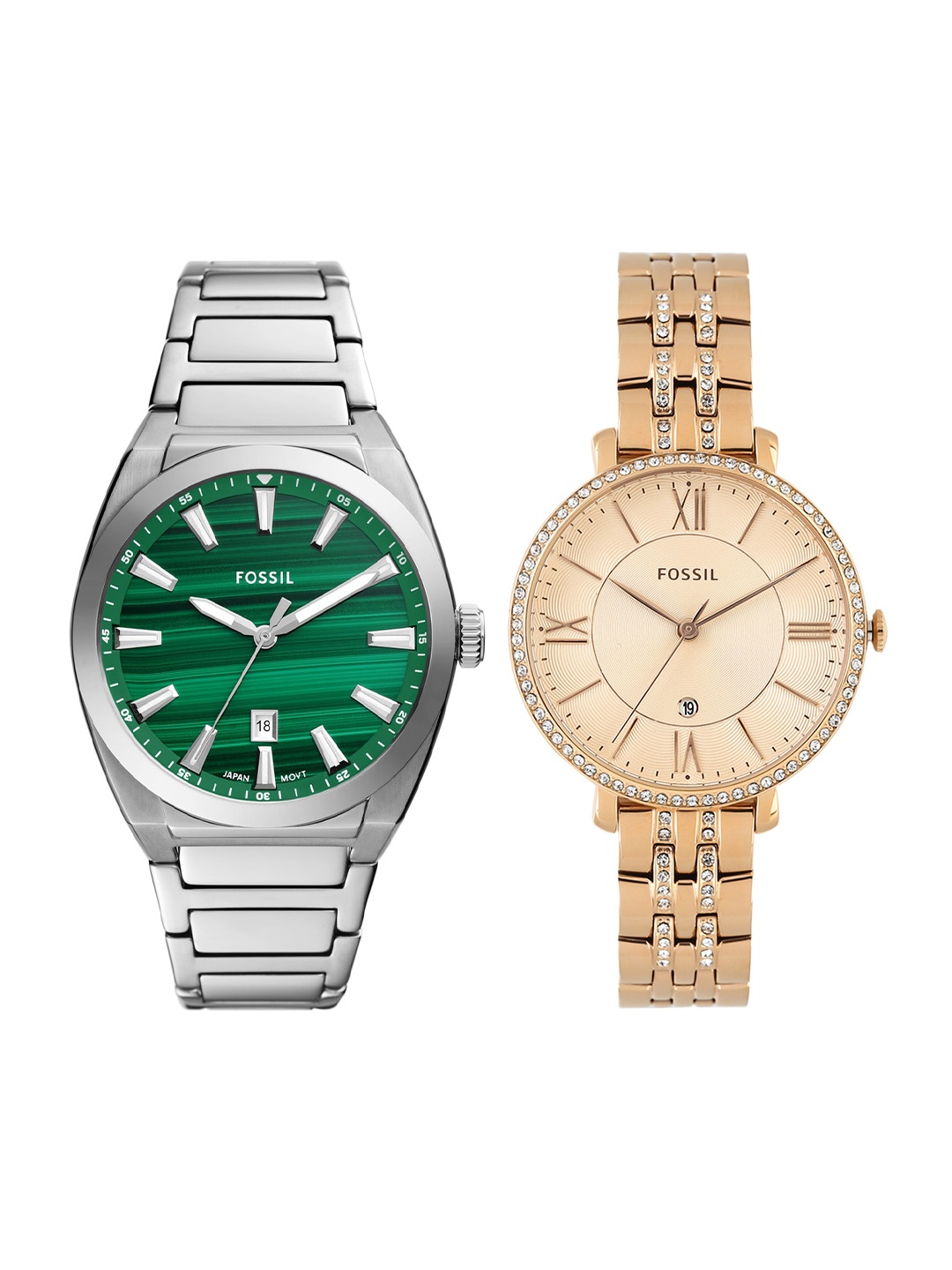 Fossil Everett Unisex Set Of 2 Printed Analogue Watches 27600710-1-13144838-1, Silver
Fossil Everett Unisex Set Of 2 Printed Analogue Watches 27600710-1-13144838-1, Silver