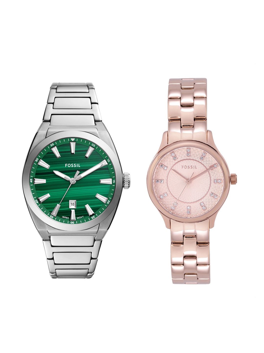 Fossil Everett Unisex Set Of 2 Printed Analogue Watches 27600710-1-13144838-1, Silver
Fossil Everett Unisex Set Of 2 Printed Analogue Watches 27600710-1-13144838-1, Silver