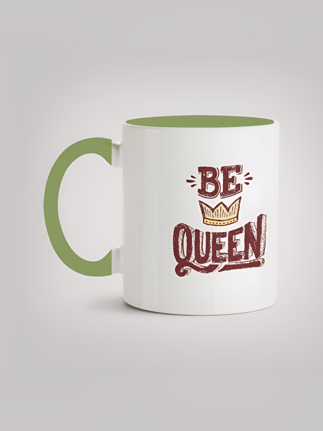 MOTIVATE BOX White & Green Printed Ceramic Glossy Mug 330ml 
MOTIVATE BOX White & Green Printed Ceramic Glossy Mug 330ml